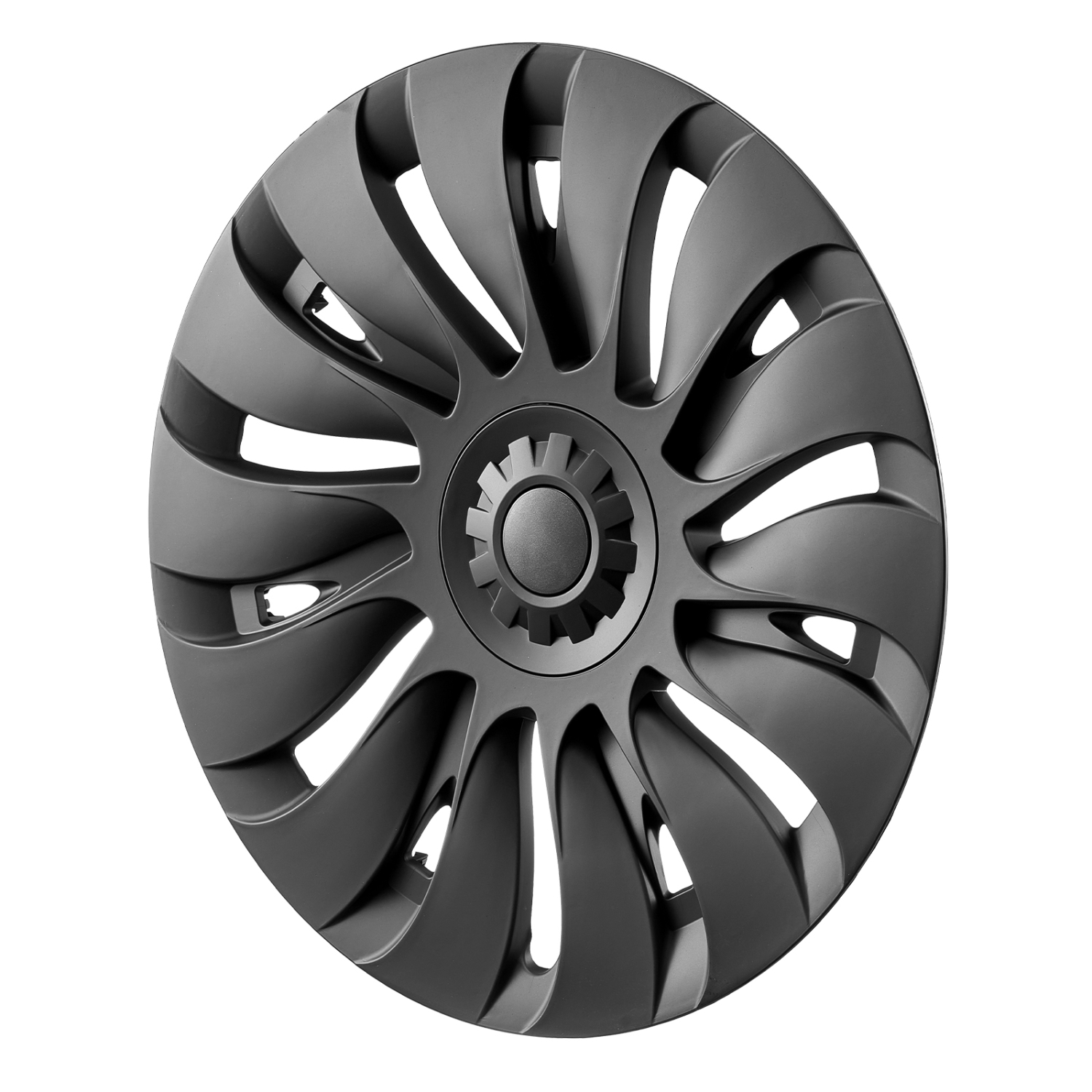 VEVOR 19 in Wheel Rim Cover Hubcaps, 2020-2024 Model Y Fully Fit Hubcap with Snap, Guard Tape & Valve Nozzle Hole, ABS & PC Hubcap with High Rigidity