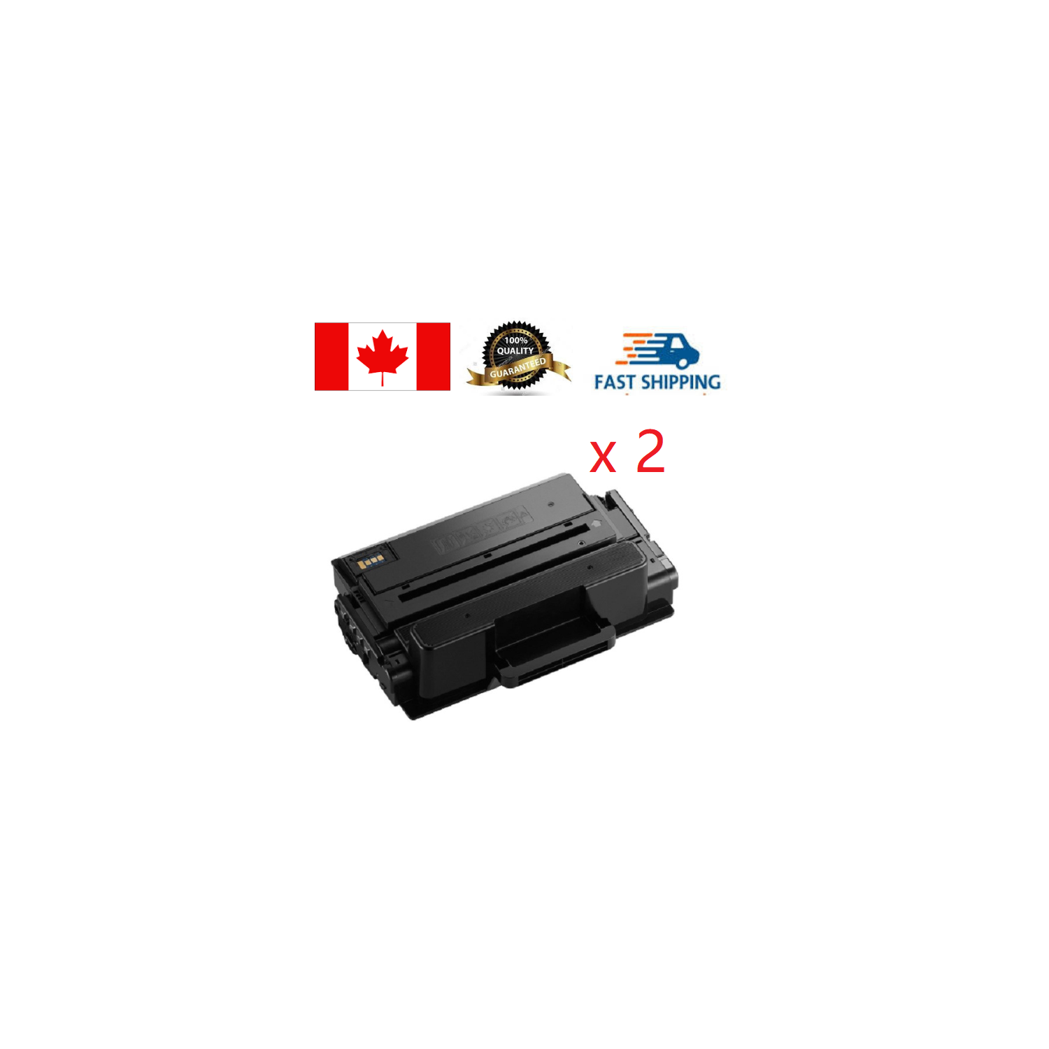 Paquet de 2 cartouches d'encre en poudre noire MLT-D203L de Samsung, COMPATIBLES