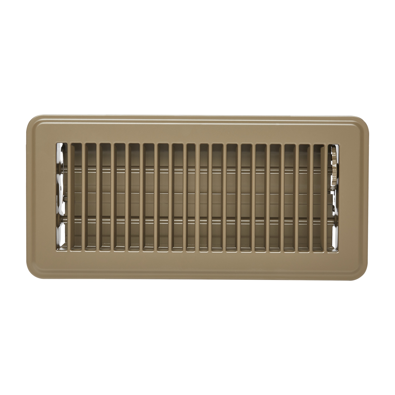 VEVOR 4 x 10 Inch Floor Registers, 6-Pack Vent Grilles, HVAC Heavy-Duty Walkable Iron Floor Vents, Easily Adjustable Rust-Proof Air Vents Deflector
