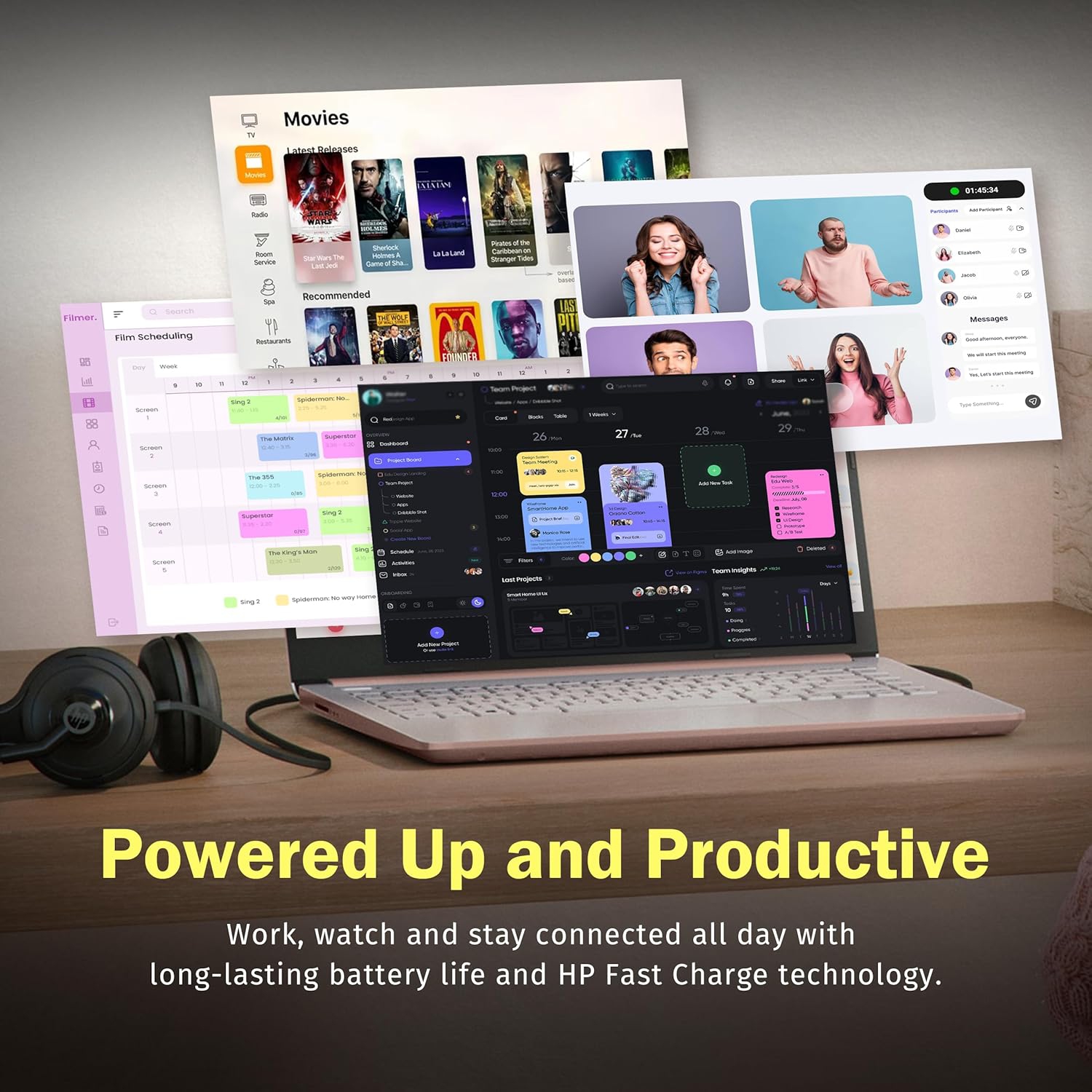 HP Stream 14" HD Laptop, Intel Processor N150,288GB Storage,8GB RAM,Intel Graphics, Year Office 365, Copilot, Windows 11 S, Gold