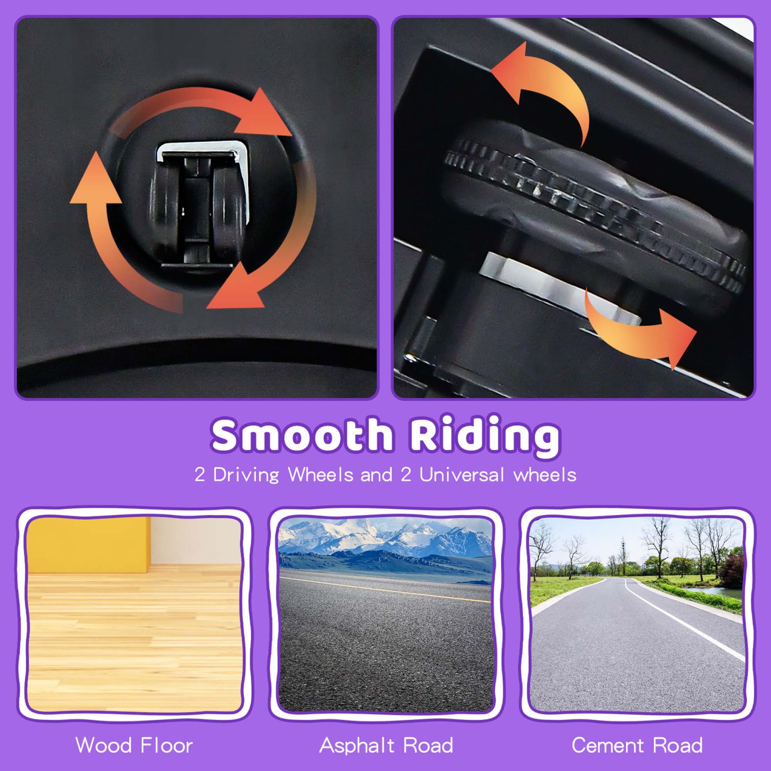 Jouet de course à 360° 12&nbsp;V de Costway pour enfants avec voiture pare-chocs et télécommande violet/rose/rouge/bleu