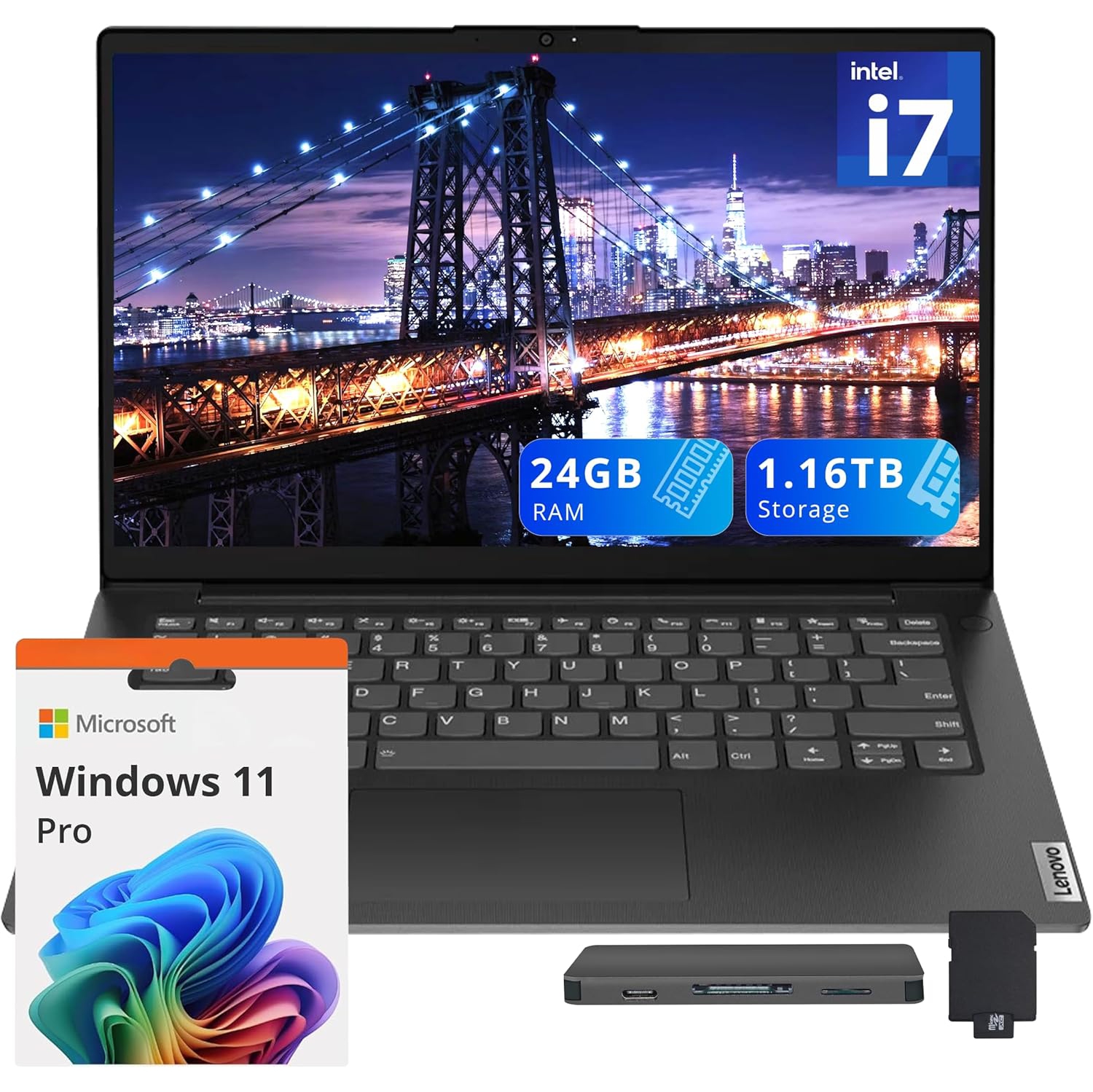 Lenovo V14 G4 IRU Business Laptop, 14" FHD Anti-Glare Display, Intel i7-13620H,1.16TB Storage,24GB RAM,Intel UHD Graphics, Win 11 Pro, Black