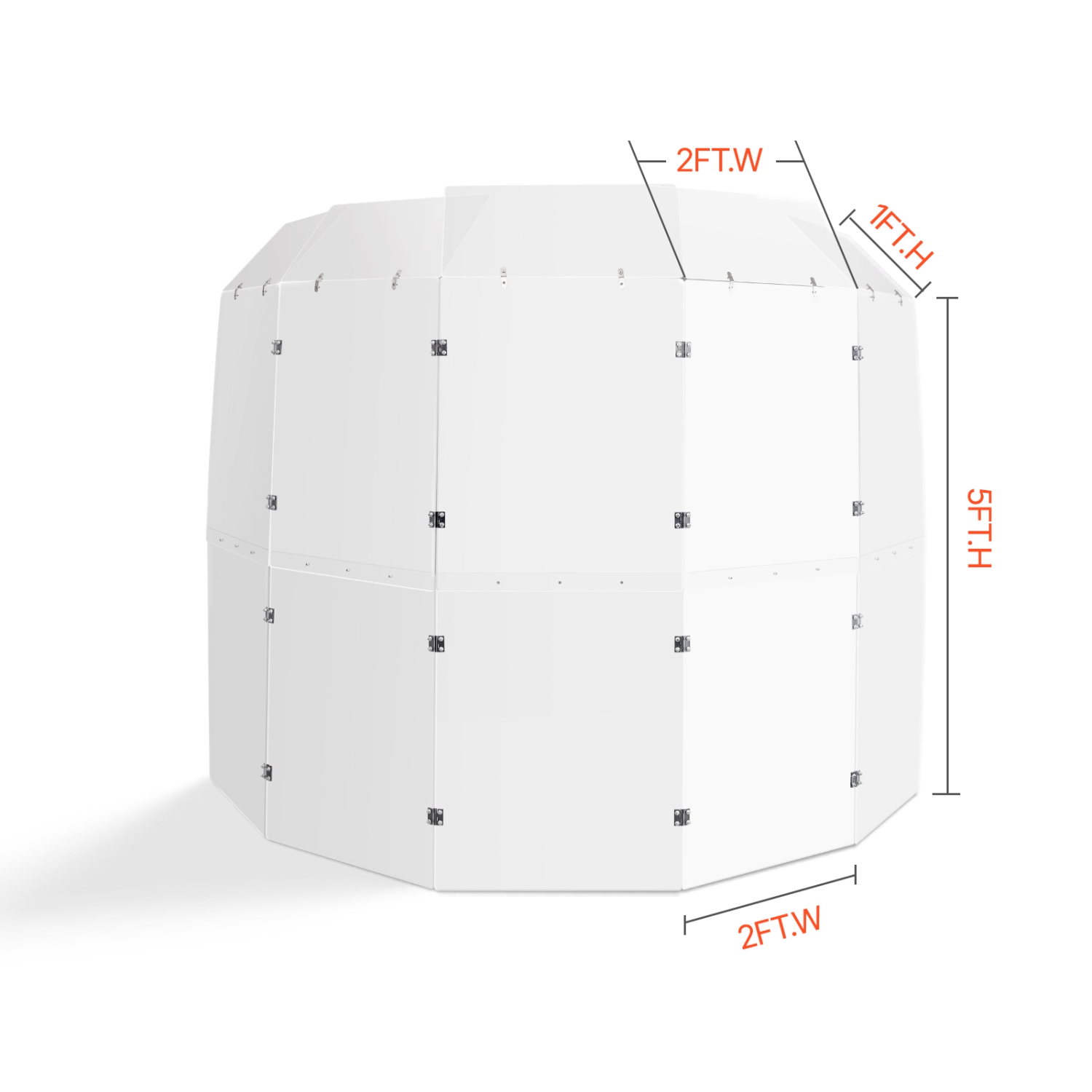 VEVOR 5 Panels 2ft x 5ft Acrylic Drum Cage with Zinc Alloy Hinges and Deflectors for Church Concert Halls, Drum Shields Drum Sound Barrier Suitable
