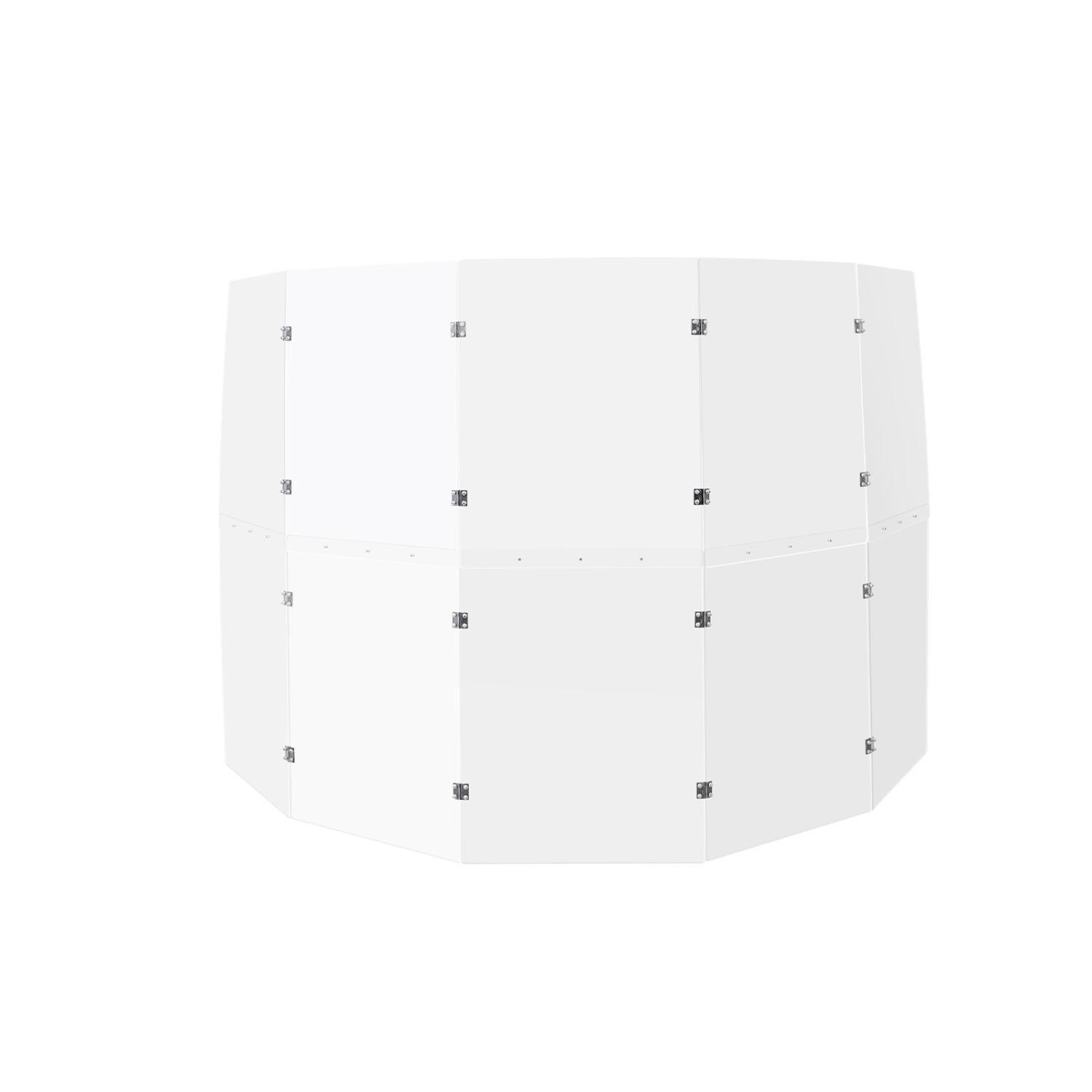 VEVOR 5 Panels 2 ft x 5 ft Acrylic Drum Cage with Zinc Alloy Hinges for Church Concert Halls Music Festivals, Drum Shields Drum Sound Barrier