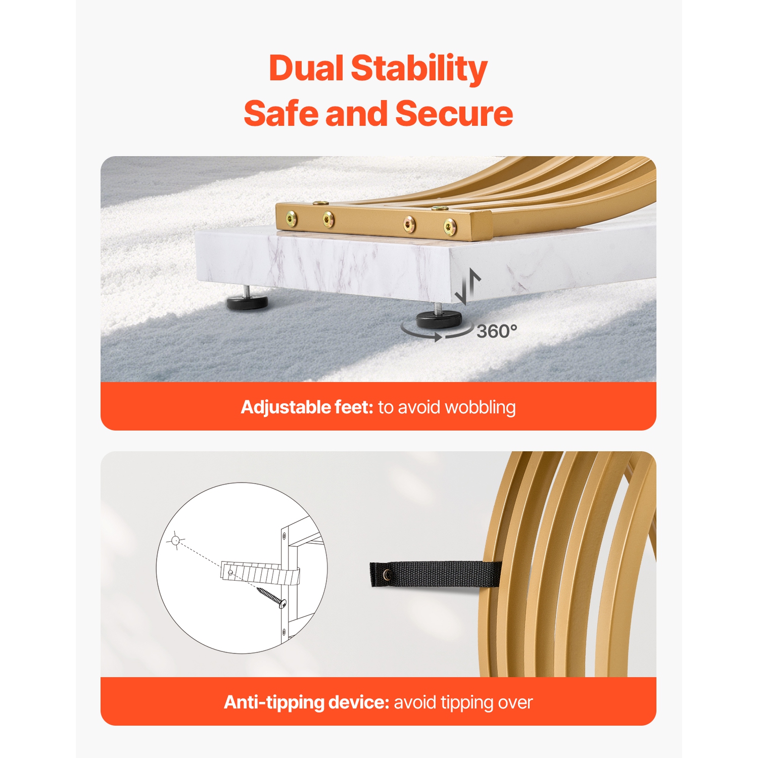 VEVOR 39.4 inches Narrow Console Sofa Table, Behind Couch Table, 1-Tier Long Entryway Table and Skinny Hallway Table, Narrow Sofa Table with Metal