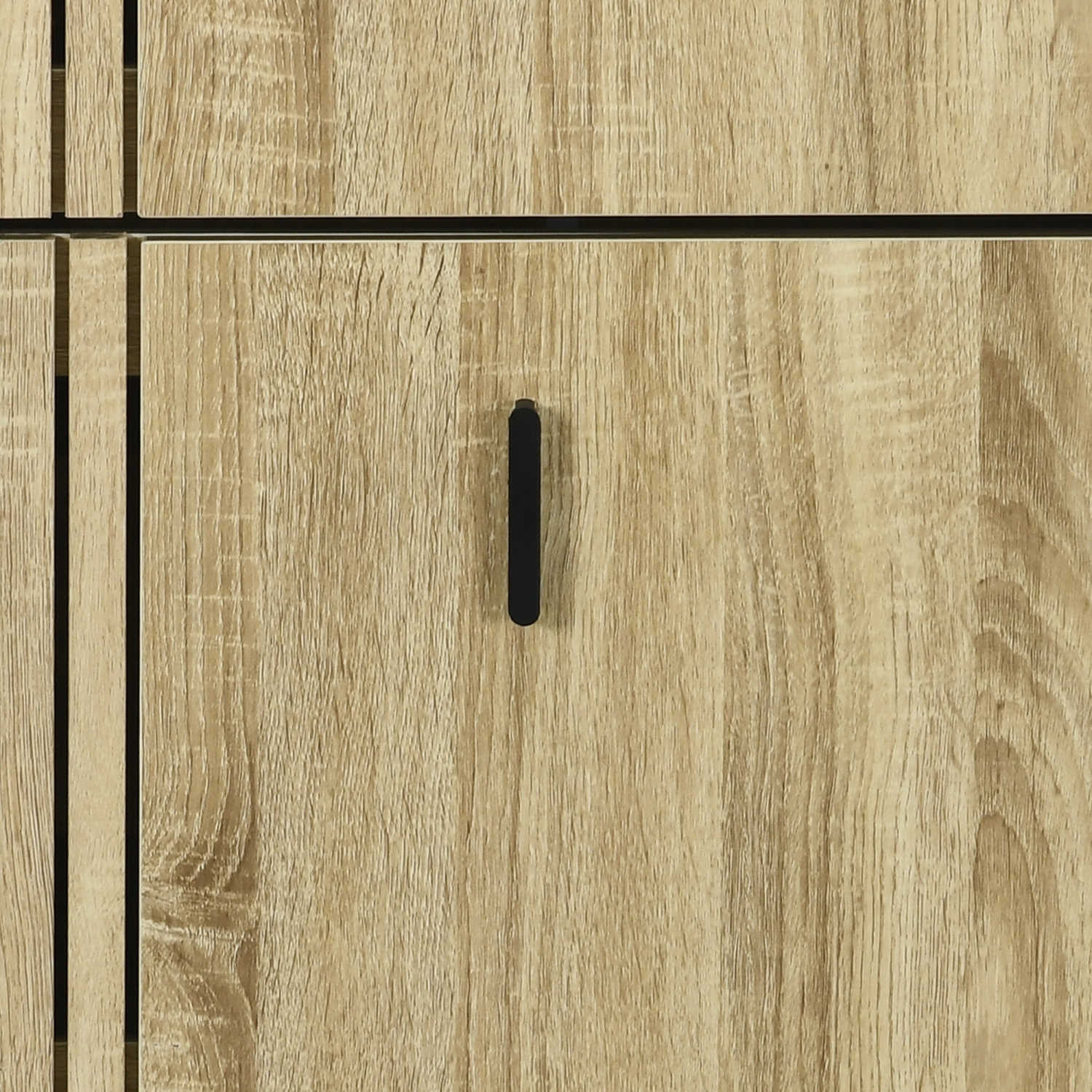 HOMCOM Shoe Cabinet, Rustic Shoe Storage Cabinet with 3 Flip Drawers and Adjustable Shelves for 18 Pairs for Entryway, Hallway, Oak