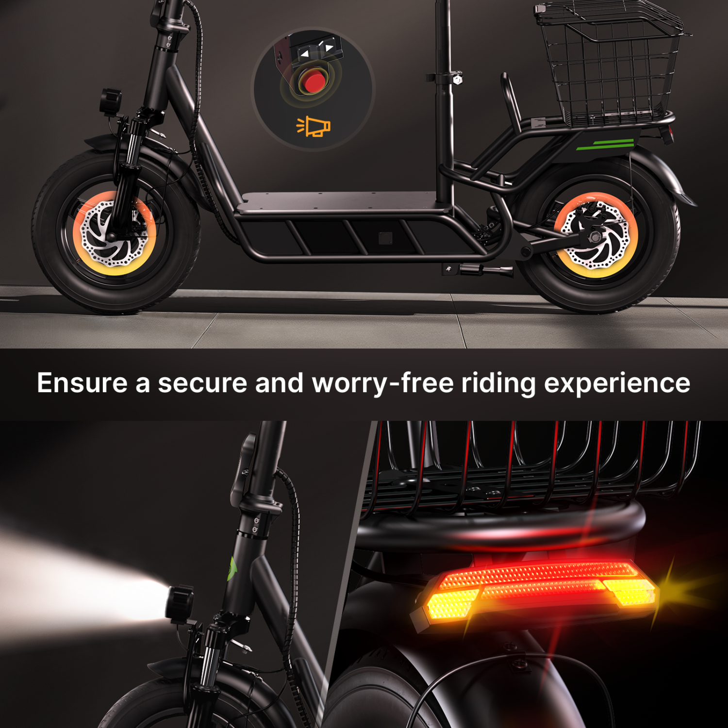 Isinwheel Hyper X Electric Scooter for Adults - Black