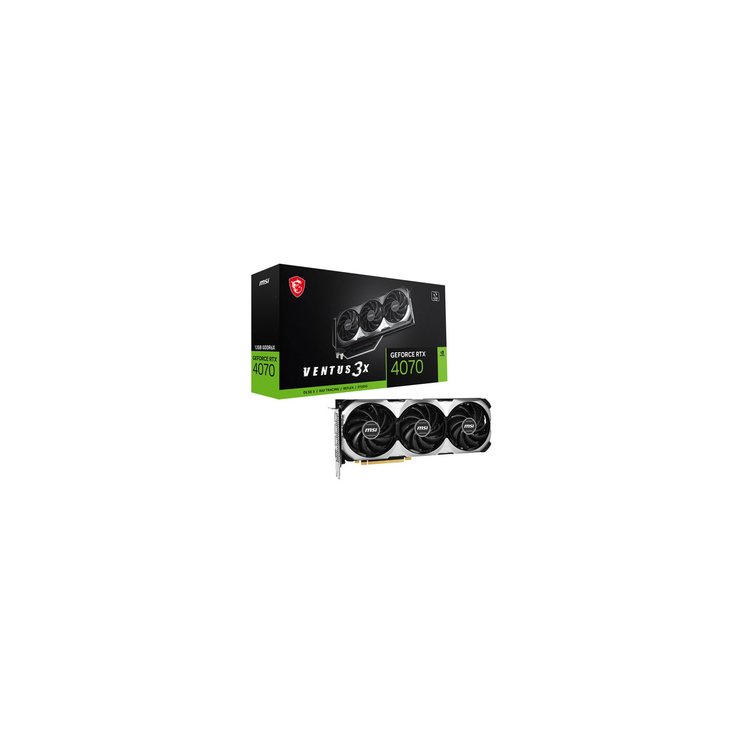 MSI Gaming GeForce RTX 4070 Ventus 3X E1 12G OC Graphics Card
