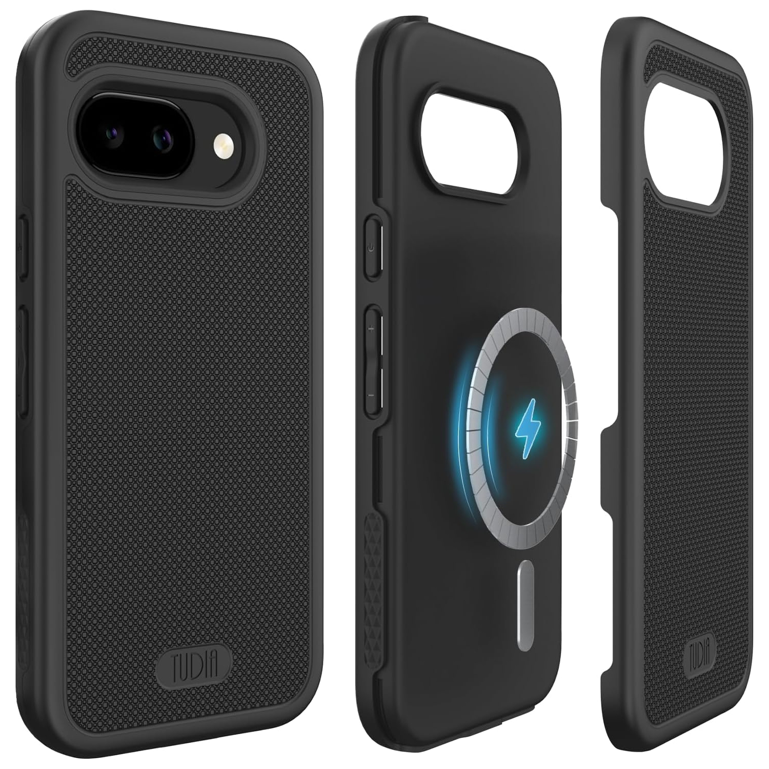 TUDIA MergeGrip Google Pixel 9A Case 2025 MagSafe Compatible - Matte Black