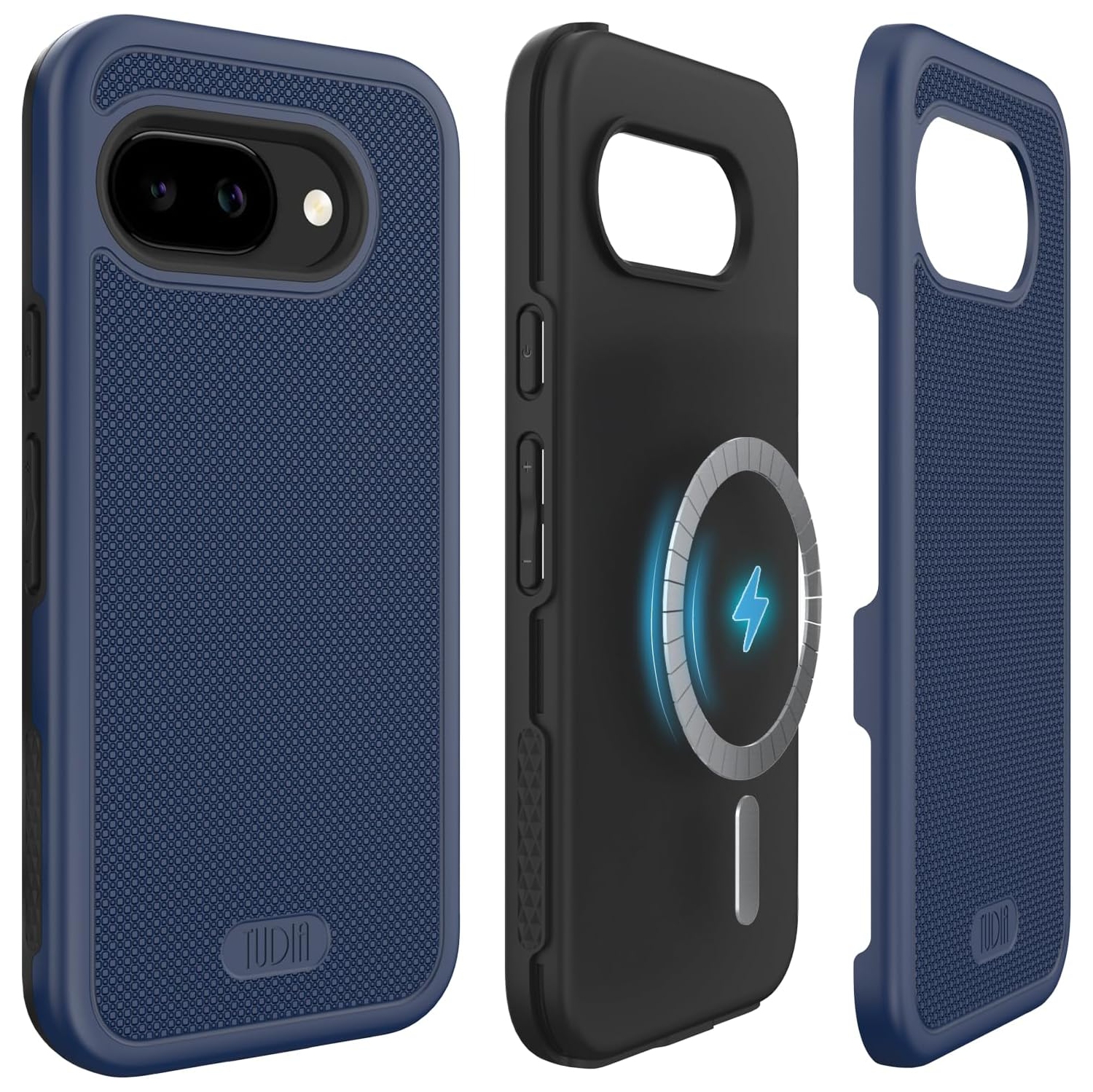 Étui MergeGrip de TUDIA pour Pixel 9&nbsp;A 2025 de Google compatible avec MagSafe - Indigo
