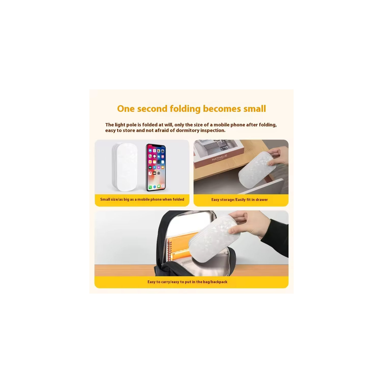 Lampe de bureau pliante de LED, lampe de chevet de protection des yeux, dortoir de veilleuse d'ambiance spéciale, lampe de lecture 4000&nbsp;mAh +