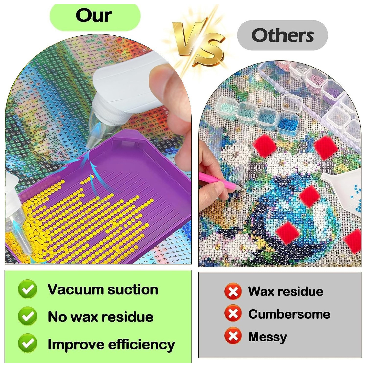 Diamond paint brush, diamond art pen, electric diamond paint brush, high power cordless design, compatible with all drill bit sizes and shapes,