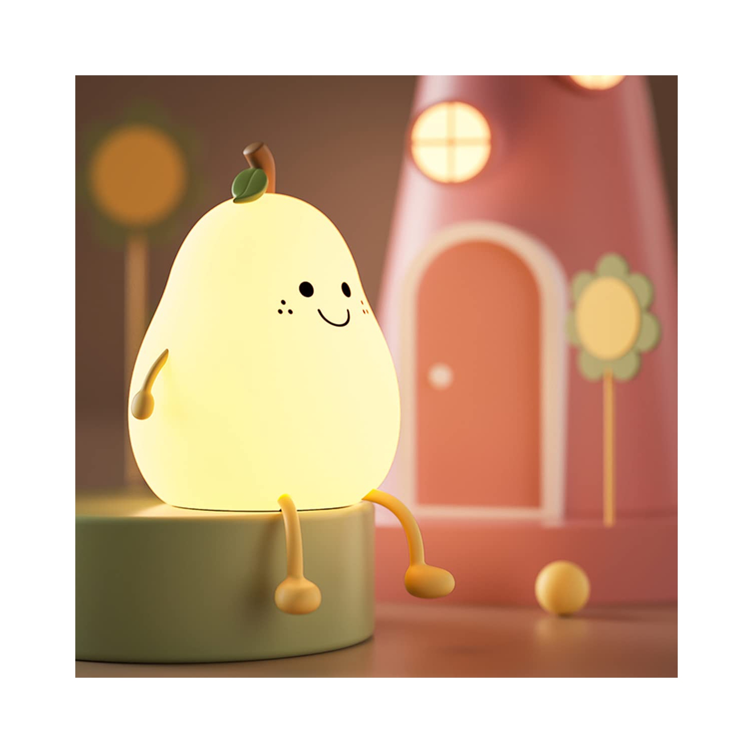 Colorieux Pt Pt Charge Plug-in Veilleuse double usage Chambre d'enfants lumière douce avancée de chevet Lumière d'ambiance