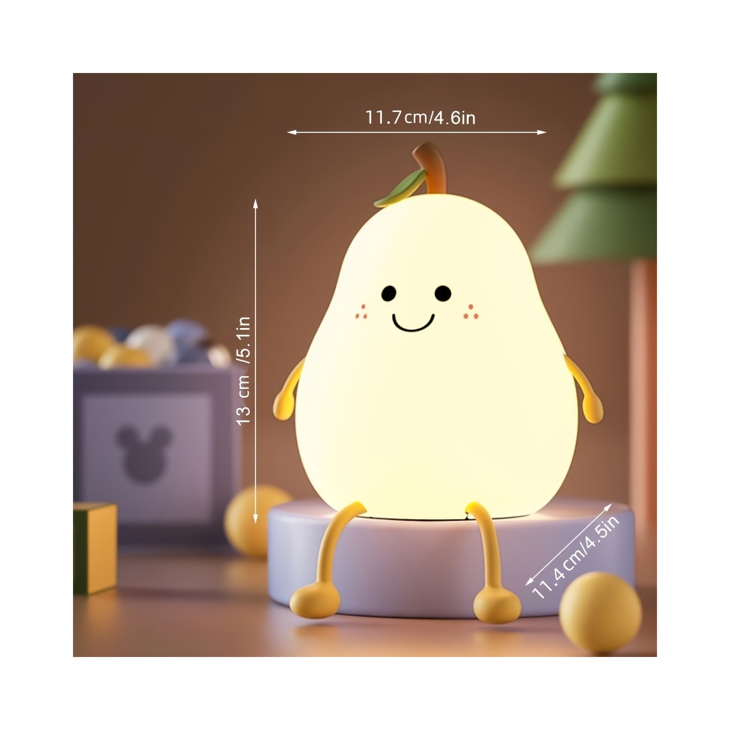 Colorieux Pt Pt Charge Plug-in Veilleuse double usage Chambre d'enfants lumière douce avancée de chevet Lumière d'ambiance