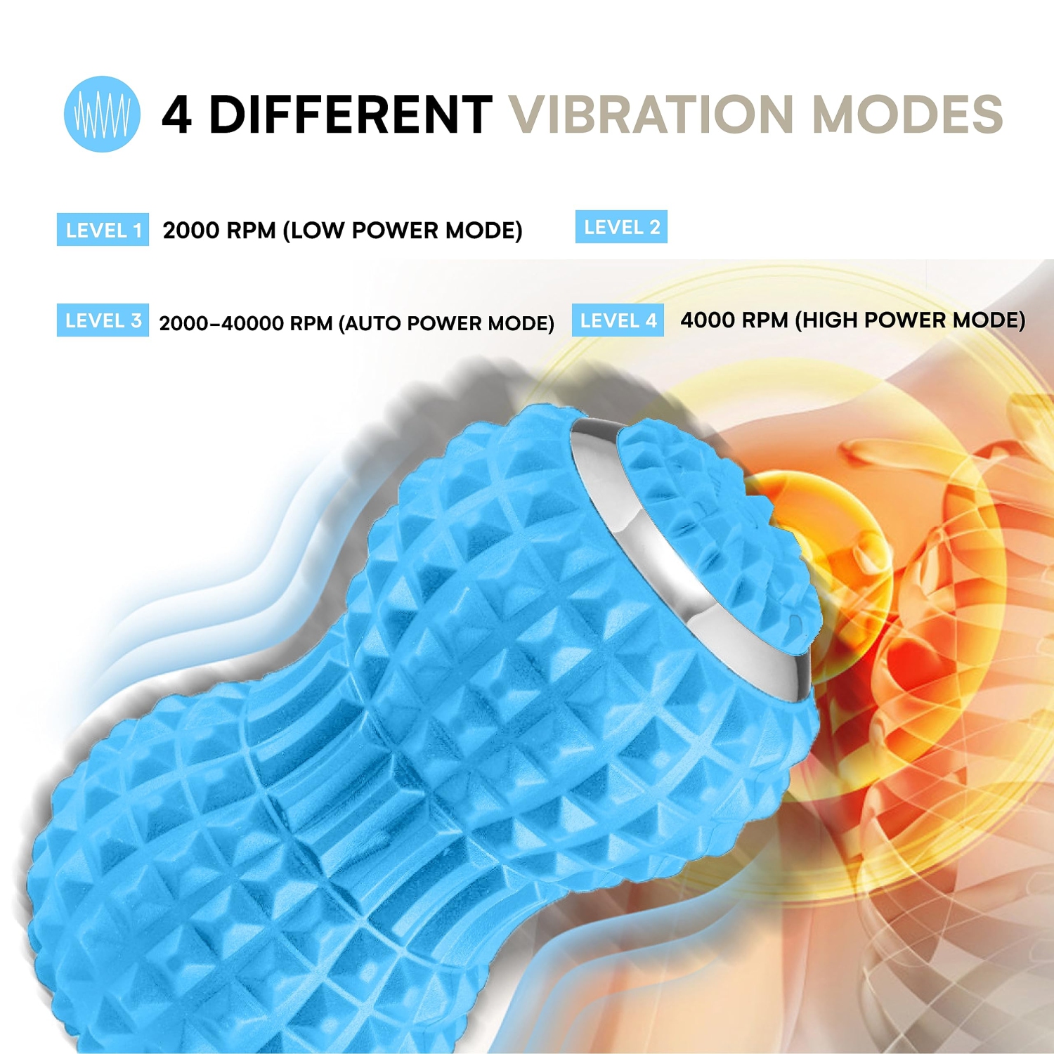 Electric Muscle Massager, Foot Relaxation Fascia Ball, USB Charging for Relieving Fatigue and Relaxing the Body
