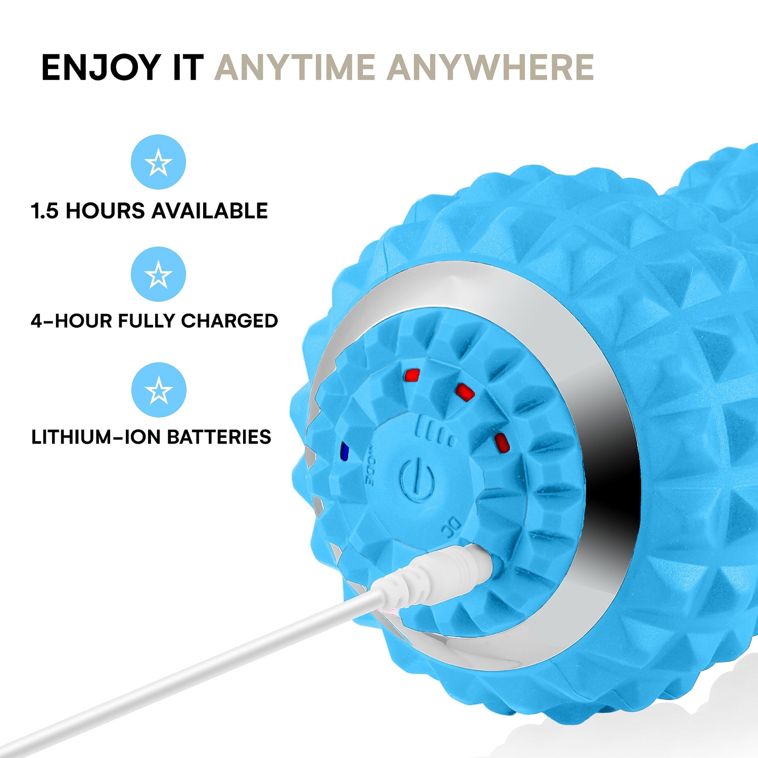 Electric Muscle Massager, Foot Relaxation Fascia Ball, USB Charging for Relieving Fatigue and Relaxing the Body