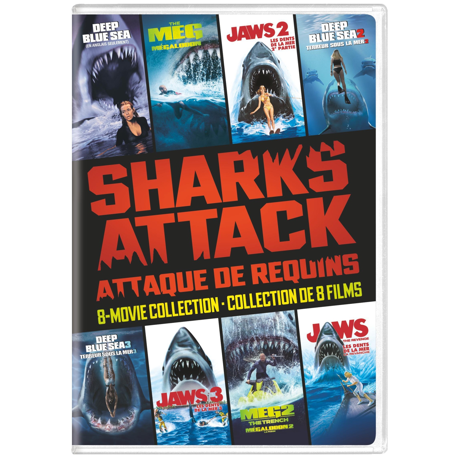Sharks Attack 8 Film Collection [DVD]