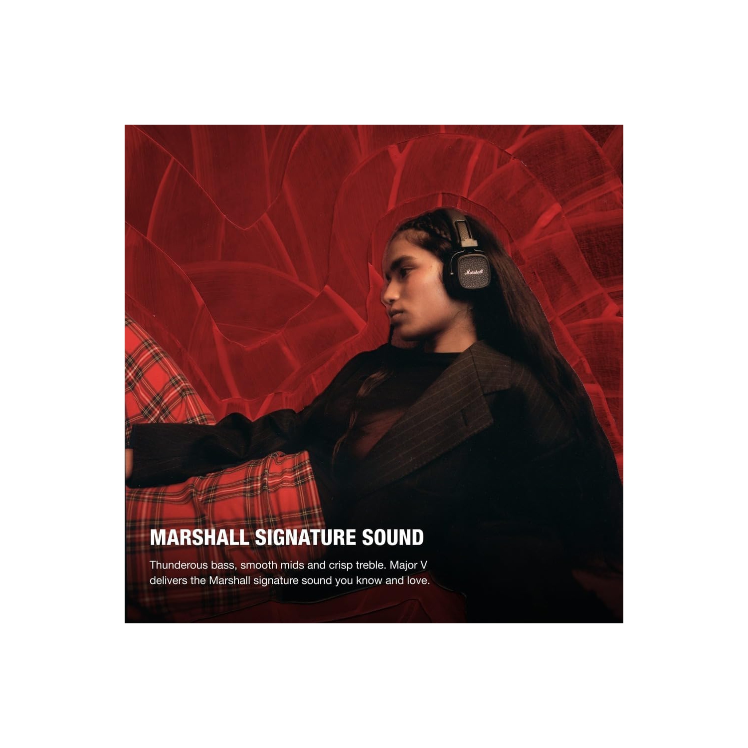 Boîte ouverte - Casque d'écoute Bluetooth Major V de Marshall - Noir