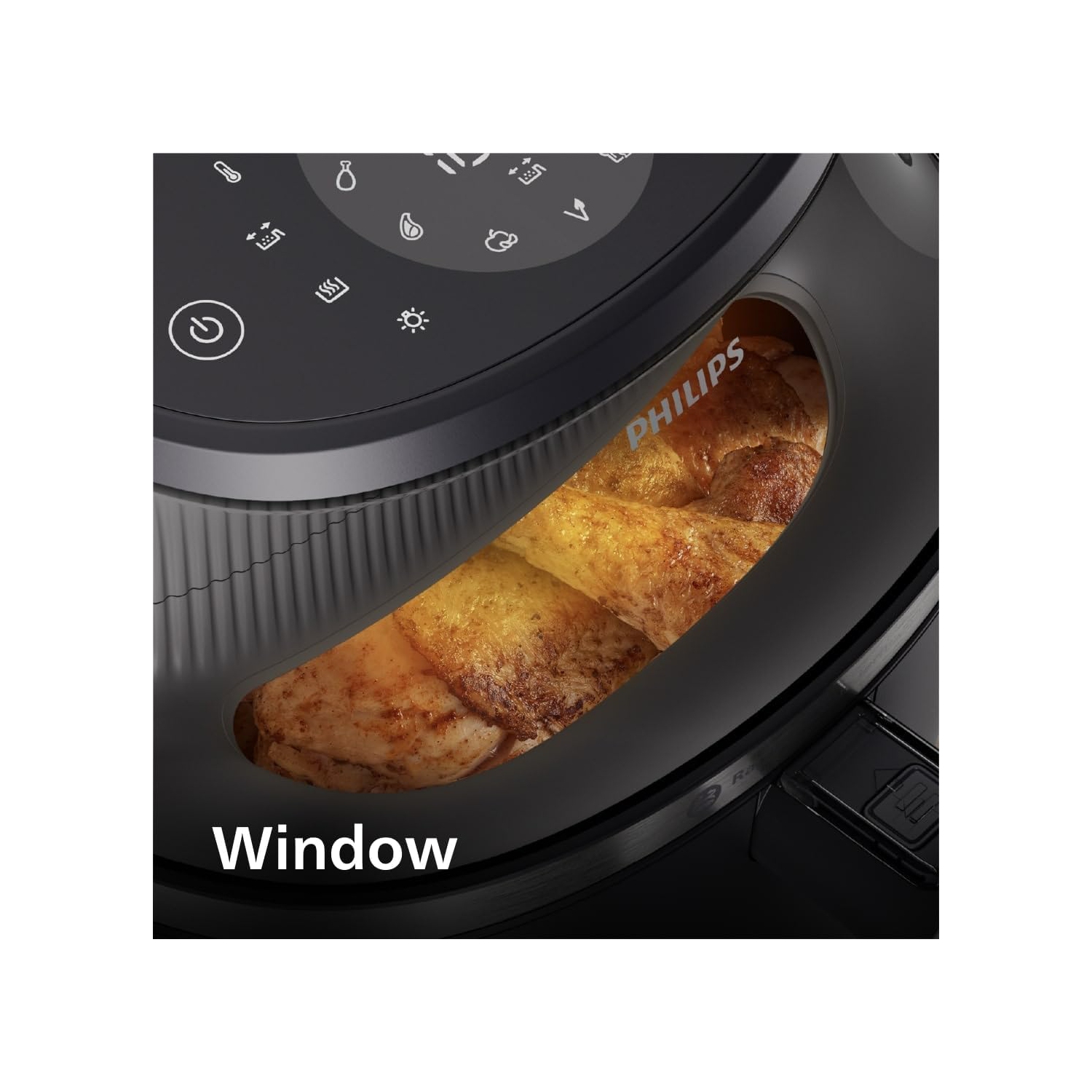 Philips Airfryer 3000 Series 6.5qt with Cooking Window, RapidAir Plus Technology, Fat Removal, 16-in-1 Functions, Easy to Clean