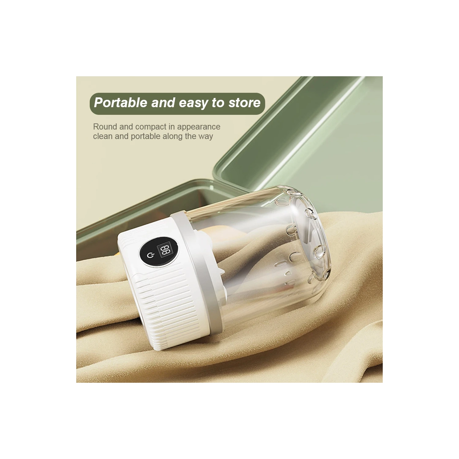 Mini laveuse rechargeable sous-vêtements, gants sans fil portatifs pour chaussettes pour la maison ou les voyages - Bleu