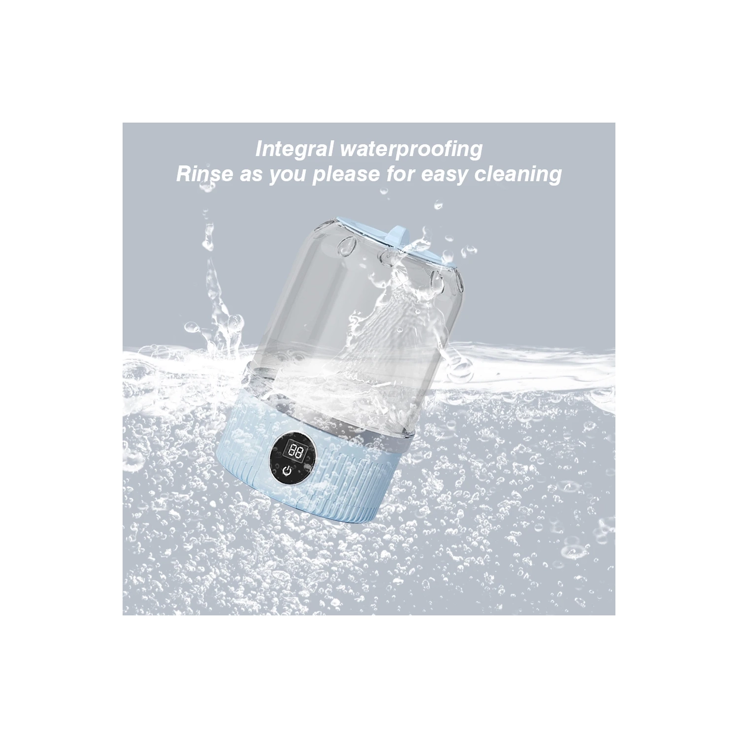 Mini Rechargeable Underwear Washing Machine, Portable Wireless Socks Gloves Washing Machine for Home or Travel Use - White