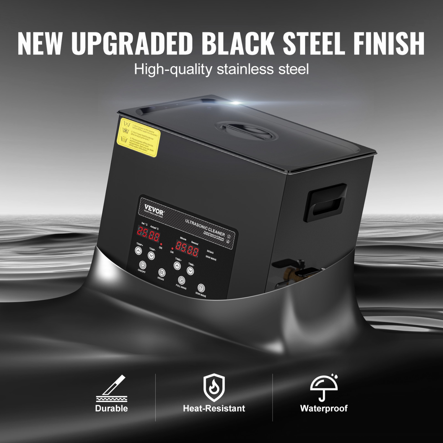 VEVOR 10L Ultra Sonic Cleaner, 240W Digital Ultrasonic Cleaning Machine with Gentle Mode & Upgraded Degassing, 40kHz Industrial Ultrasound Cleaner