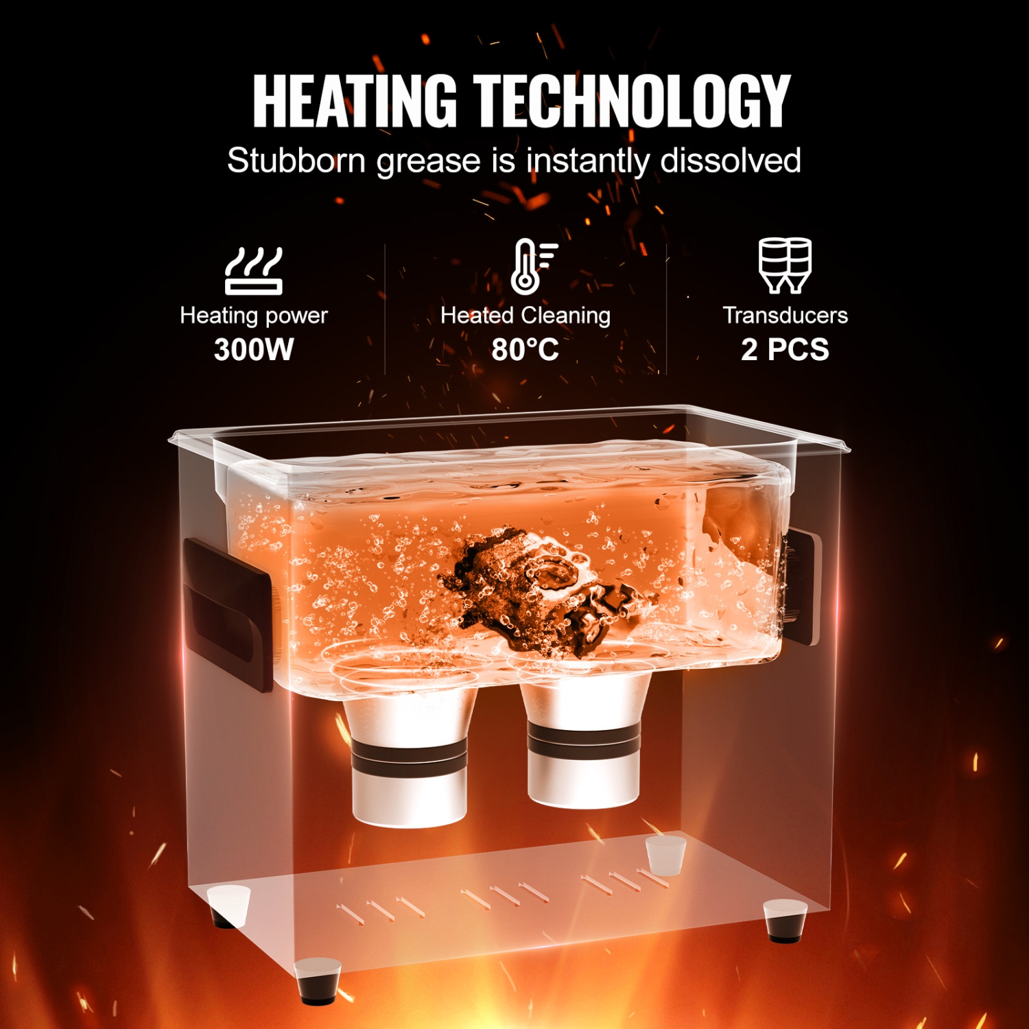 VEVOR 3L Ultra Sonic Cleaner, 120W Digital Ultrasonic Cleaning Machine with Gentle Mode & Upgraded Degassing, 40kHz Ultrasound Cleaner Machine with