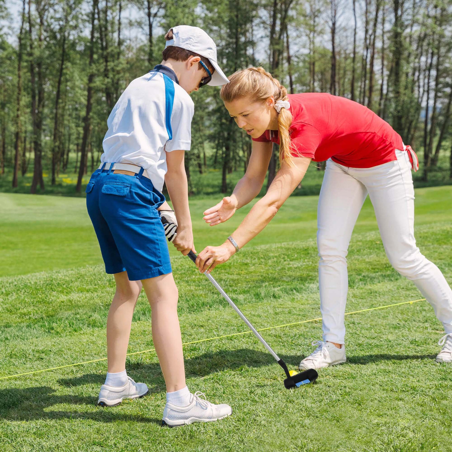 Ultimate Junior Golf Club Set for Children Includes 165CC #3 Fairway Wood & #7 Iron Blue/Pink