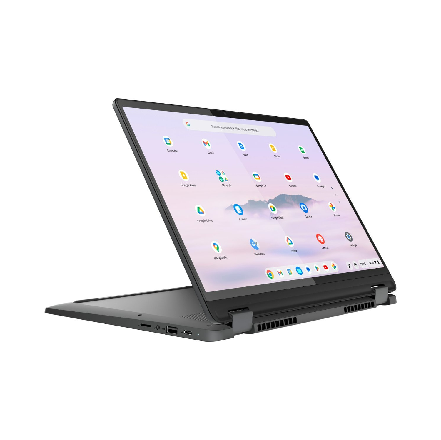 2023 Lenovo IdeaPad Flex 5 Chrome 14” WUXGA IPS Touchscreen Laptop 6-Core Intel Core i3-1315U UHD Graphics 8GB LPDDR3 128GB NVMe SSD USB-C w/DP WIFI