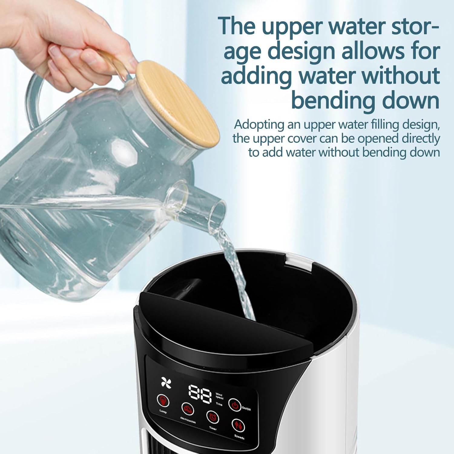 Portable Air Conditioners,Air Cooler Conditioning With Lights,Mini Conditioner With 3 Speeds & Timer,Portable AC Unit For Bedroom Room Office Desk