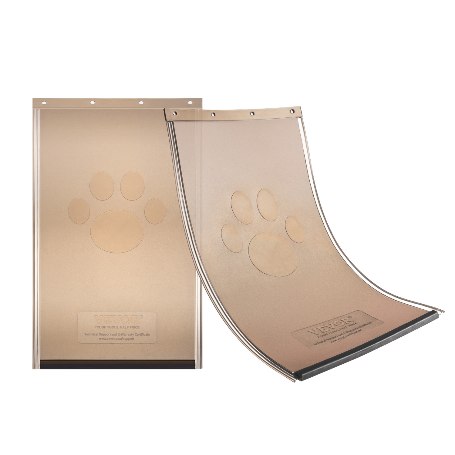 VEVOR 5.25" x 8.13" Pet Door Replacement Flap, Compatible with VEVOR Flap Pet Doors, Longer Lasting, Weather-proof, Thickened PVC Dog Door, with Long Magnetic Strip (Small)