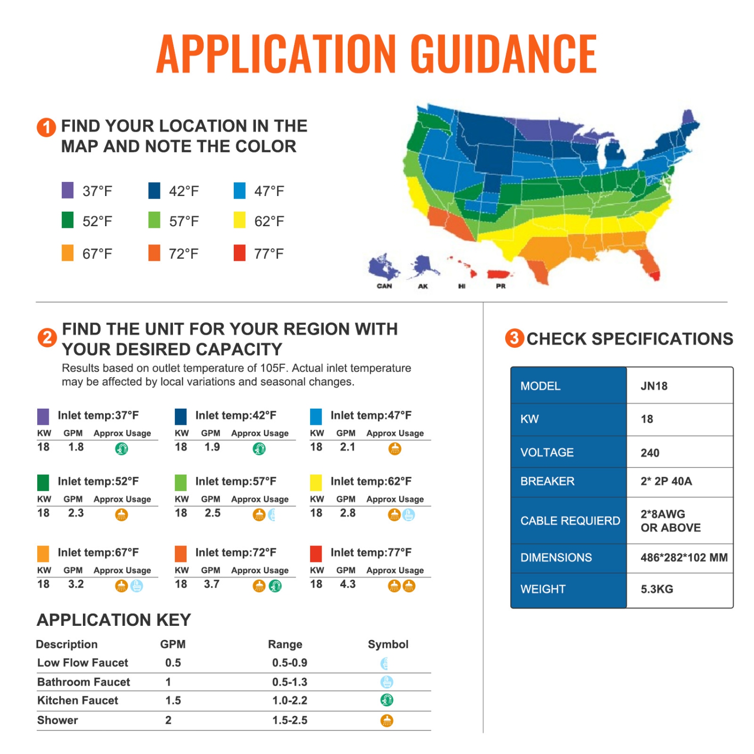 VEVOR 18kw Instant Water Heater, Electric Tankless Water Boiler, Digital Temperature Display & Easy Installation & 24-Hour Water Supply, For Kitchen