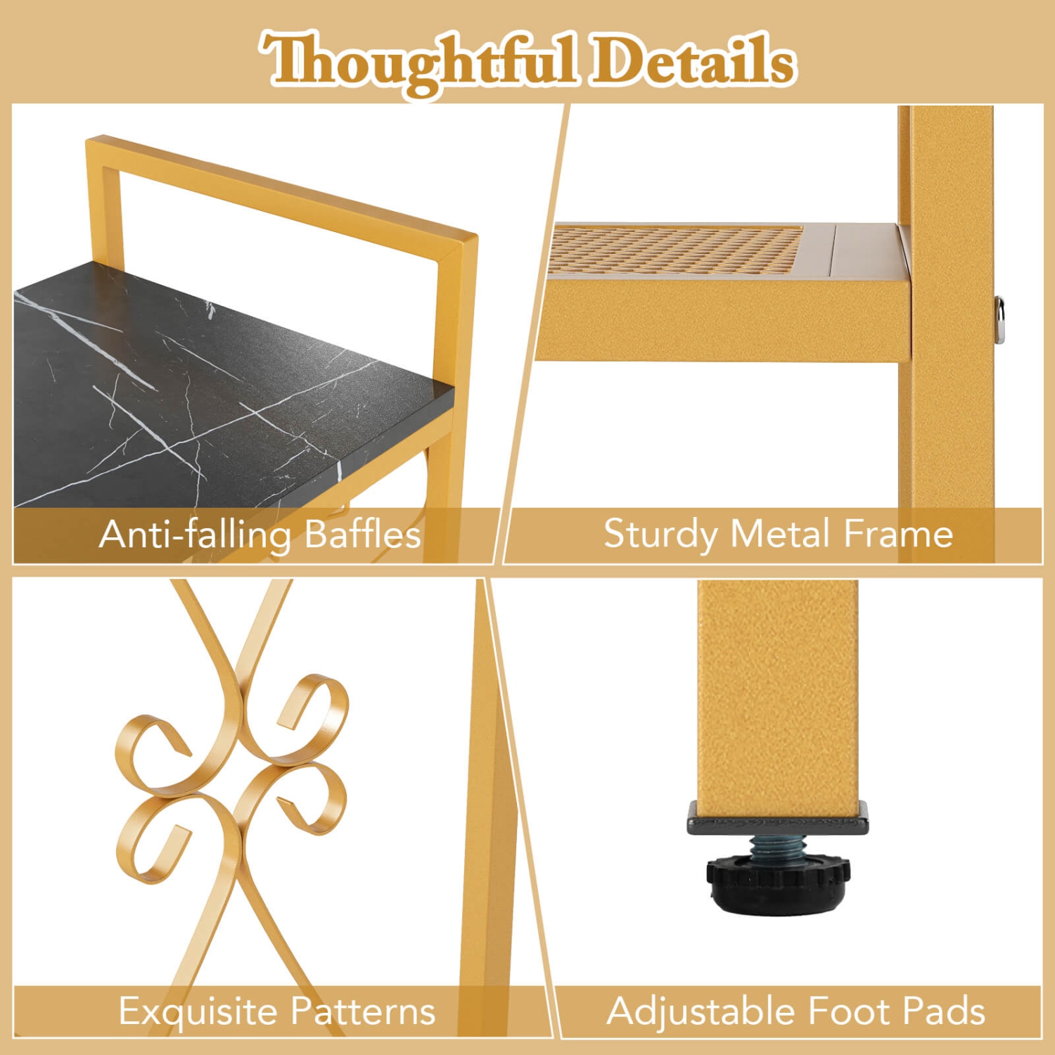 Costway 21 Bottle Wine Rack Freestanding Floor Wine Bottle Organizer with Storage Shelf