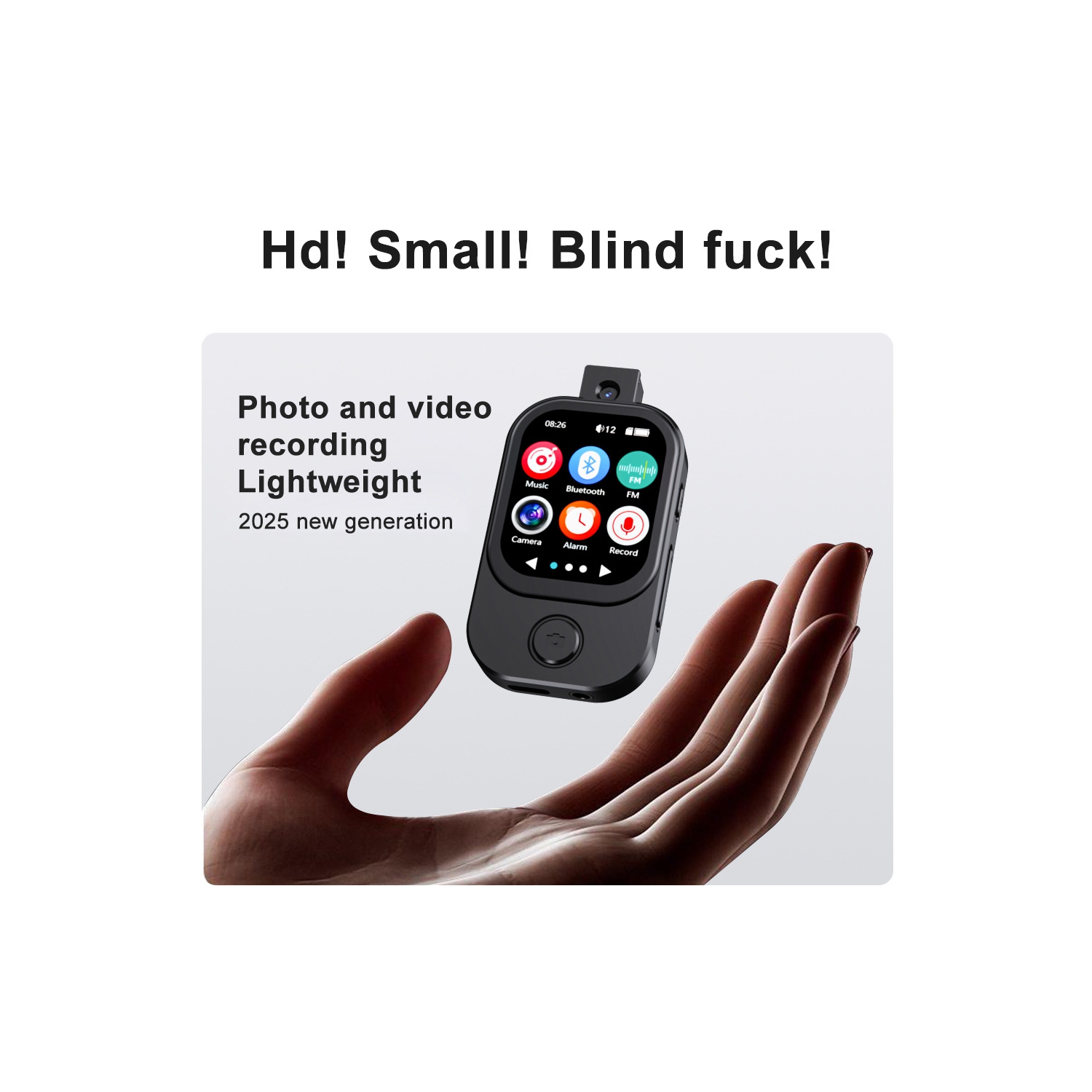 Bluetooth portatif MP4 Écran tactile MP3 Lecteur de musique haute fidélité Prise en charge de la radio FM 64&nbsp;Go