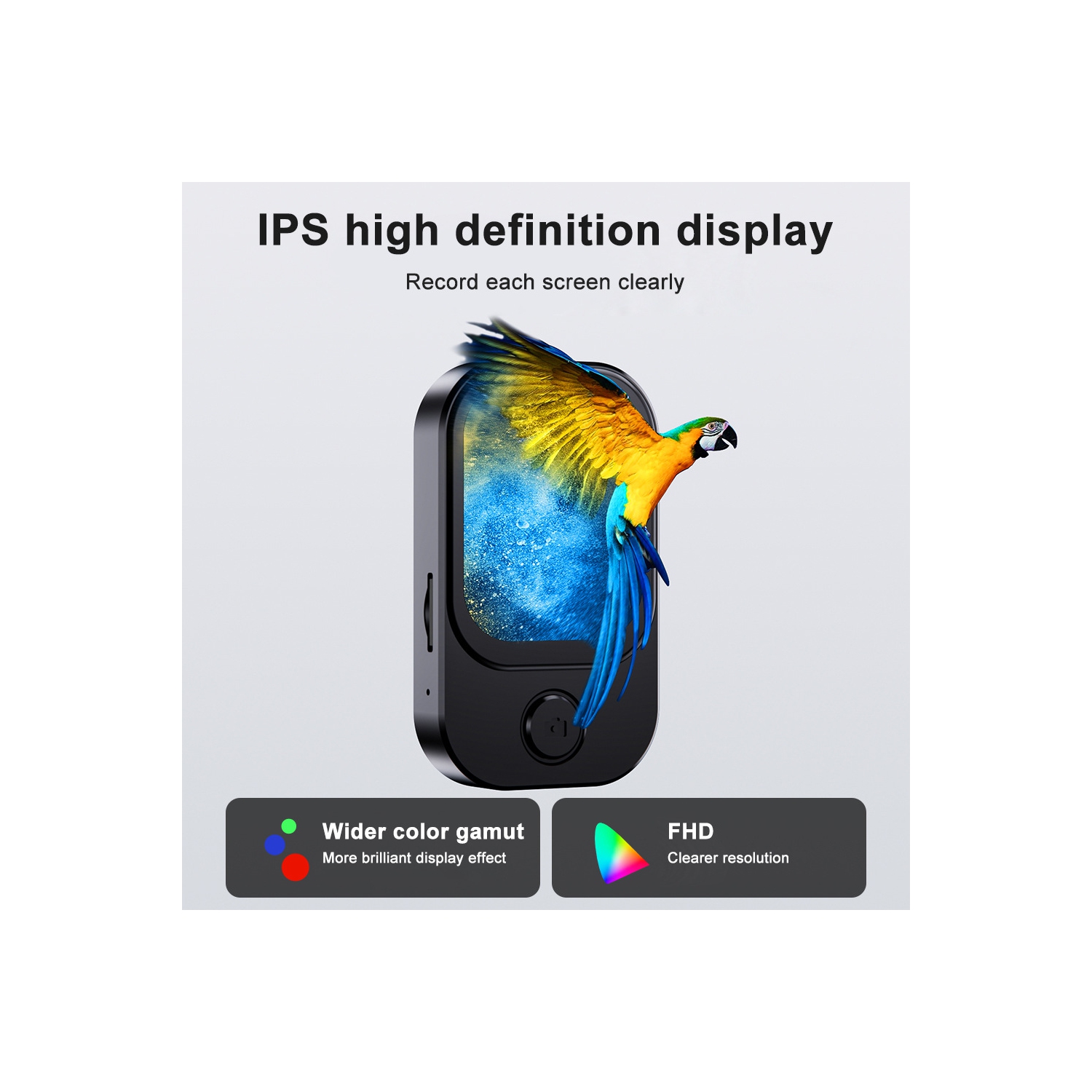 Bluetooth portatif MP4 Écran tactile MP3 Lecteur de musique haute fidélité Prise en charge de la radio FM 64&nbsp;Go