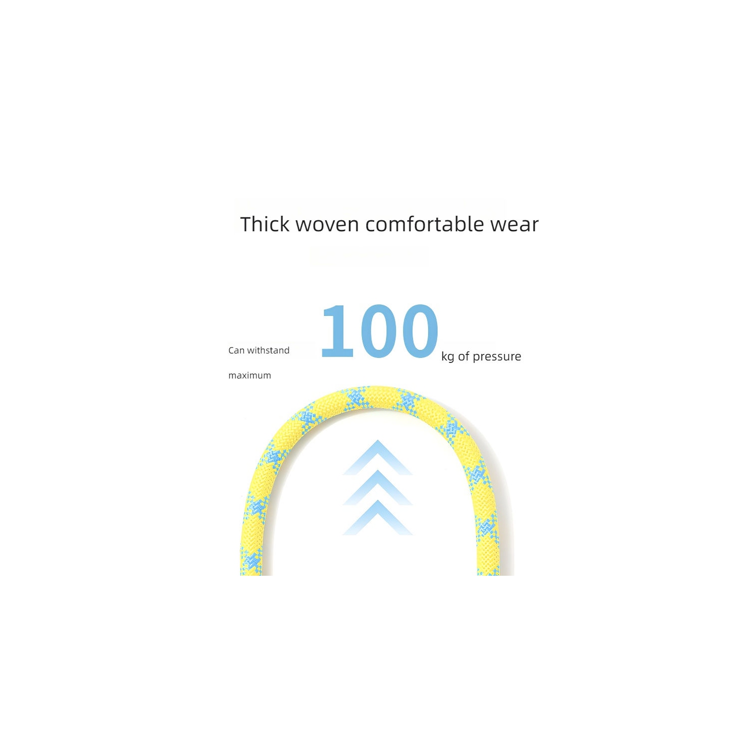 Dog leash, for medium and large dogs, safety buckle, collar, P chain, pet supplies, explosion-proof and non-slip, sky blue, rope length 1.5m diameter