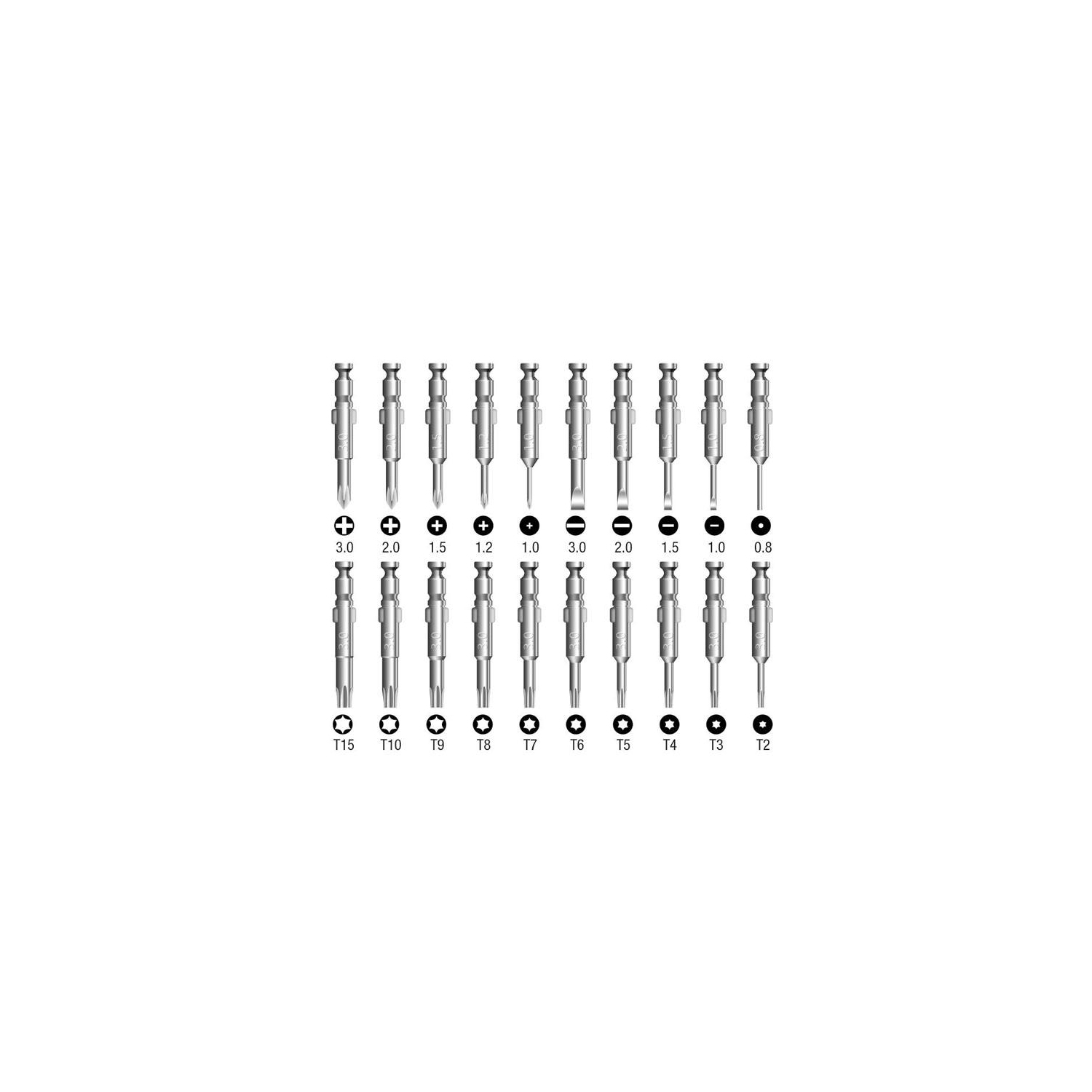 Jeu de tournevis en cuir 25 en 1, outil combiné multifonctionnel, montre mobile réparation de précision T8, mini-outil de réparation bricolage, outil