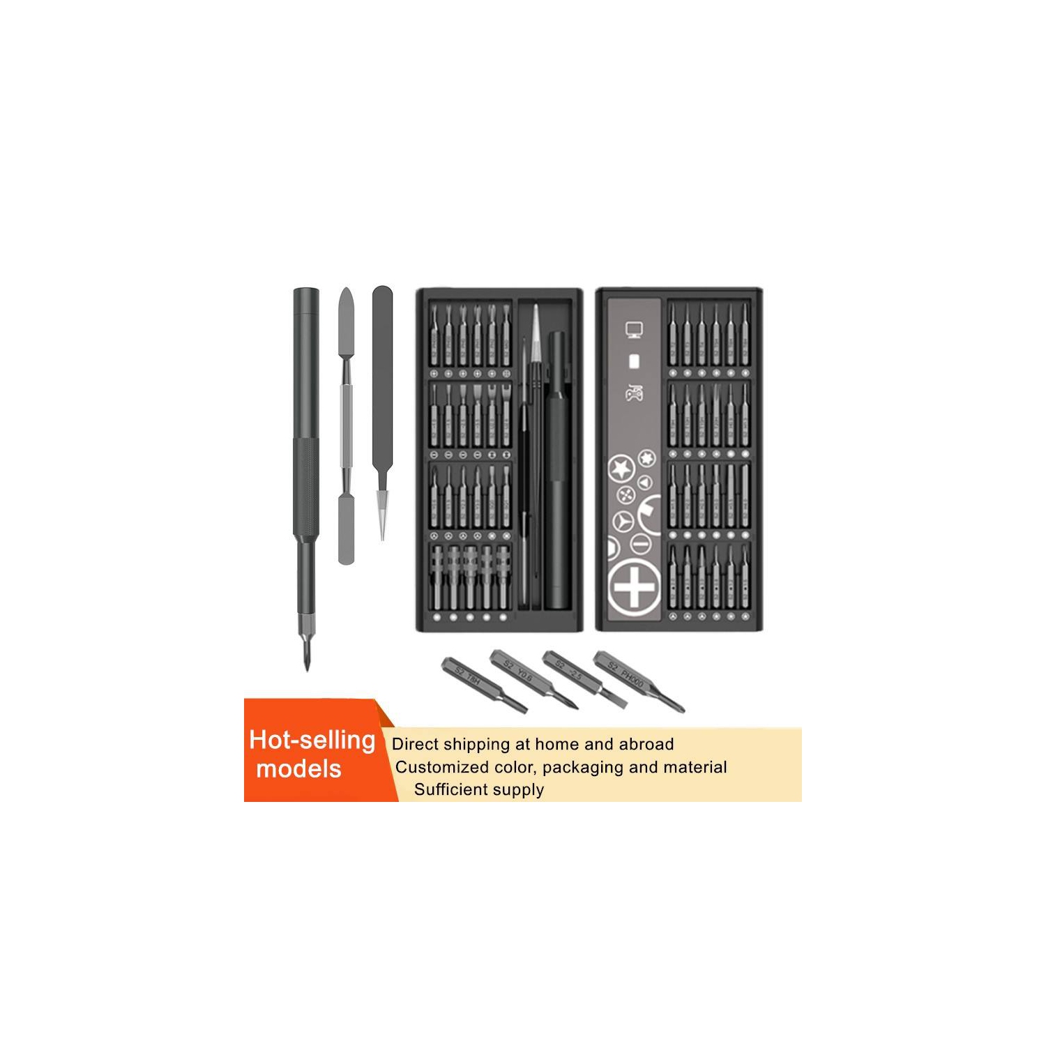 50-in-1 screwdriver tool set, double-sided small disassembler for laptops and mobile phones, multi-functional repair tool precision screwdriver set,