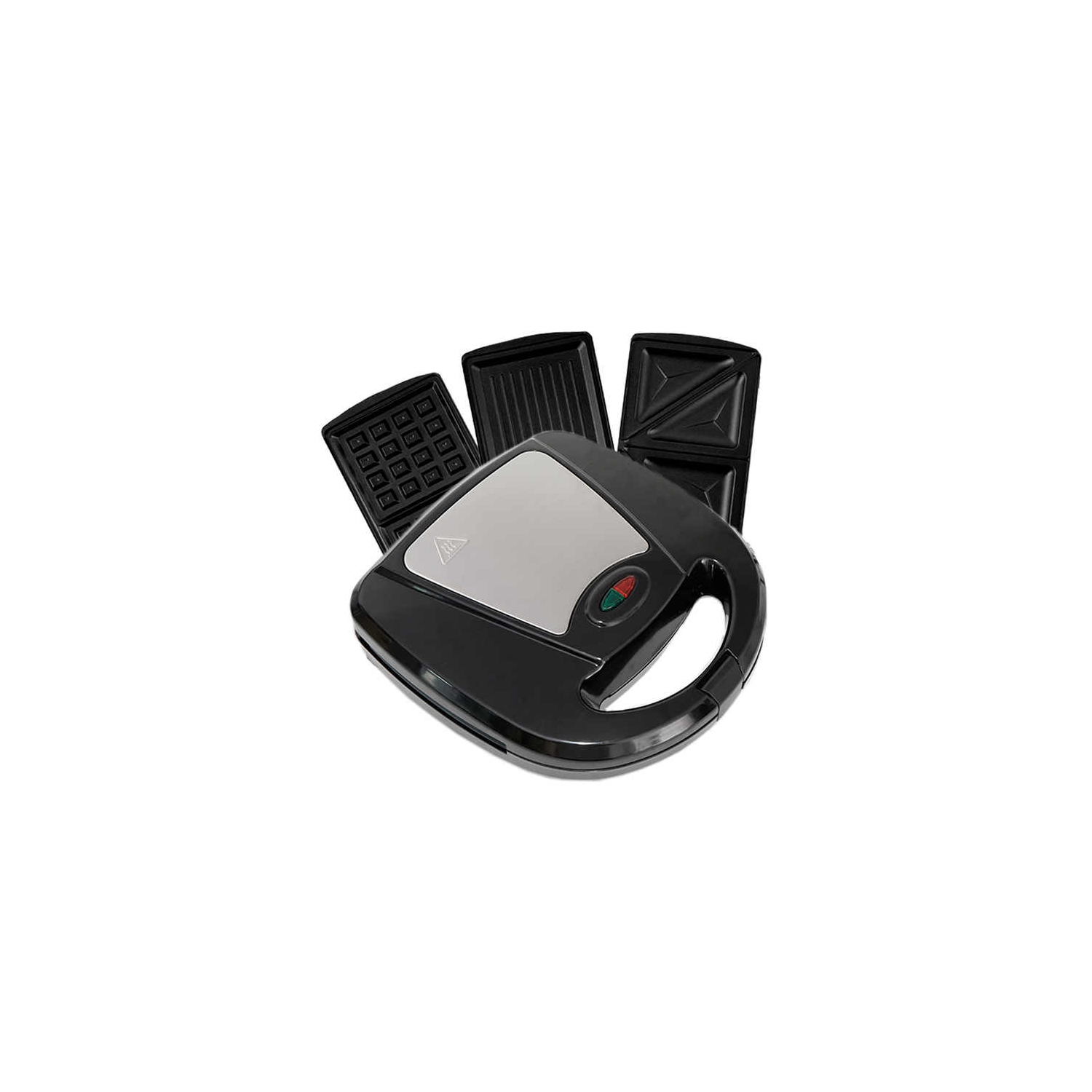 3 in 1 Electric Sandwich Maker, Panini Press Grill and Waffle Iron Set with Removable Non-Stick Plates, for Cooking Grilled Cheese, Burgers, Steaks