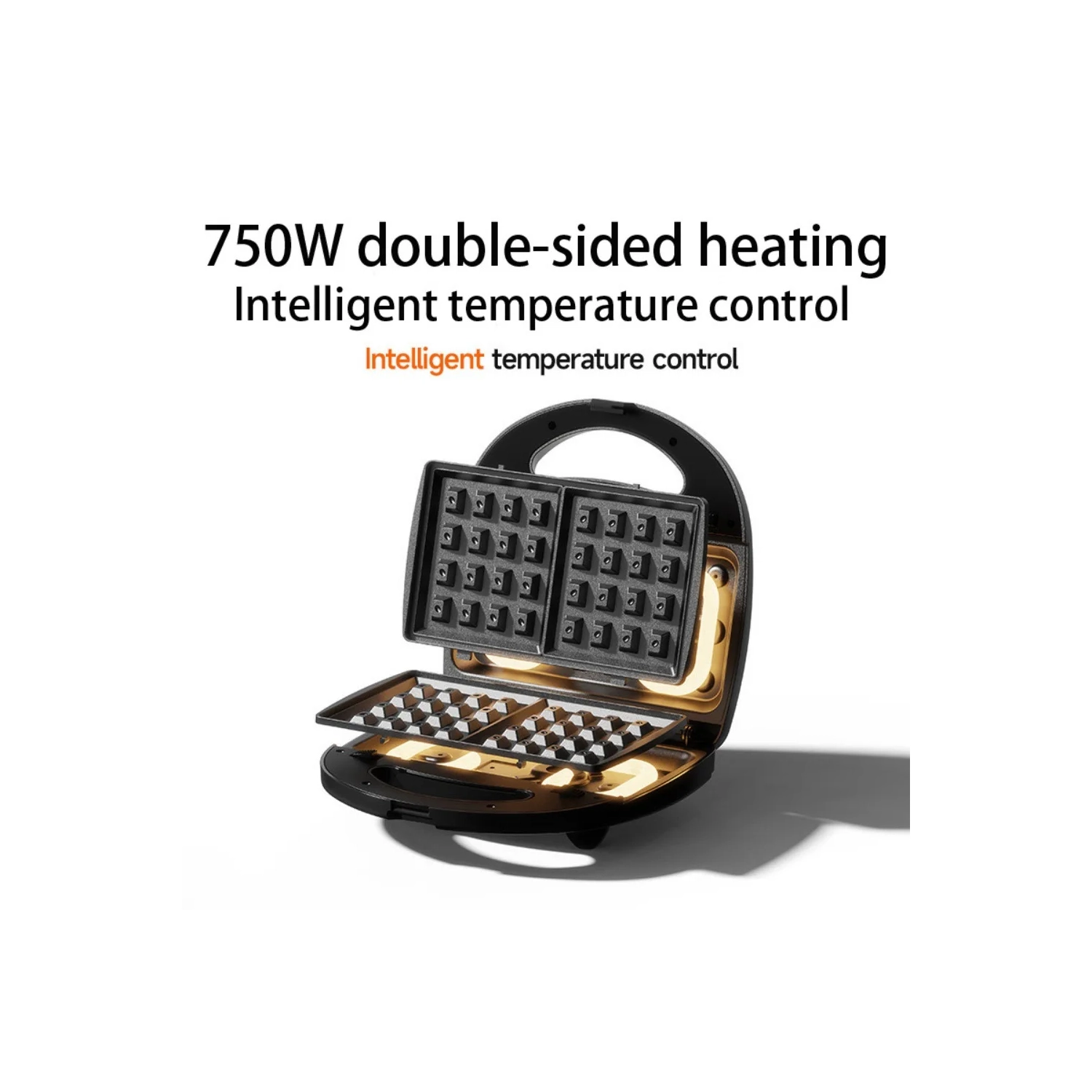 3 in 1 Electric Sandwich Maker, Panini Press Grill and Waffle Iron Set with Removable Non-Stick Plates, for Cooking Grilled Cheese, Burgers, Steaks