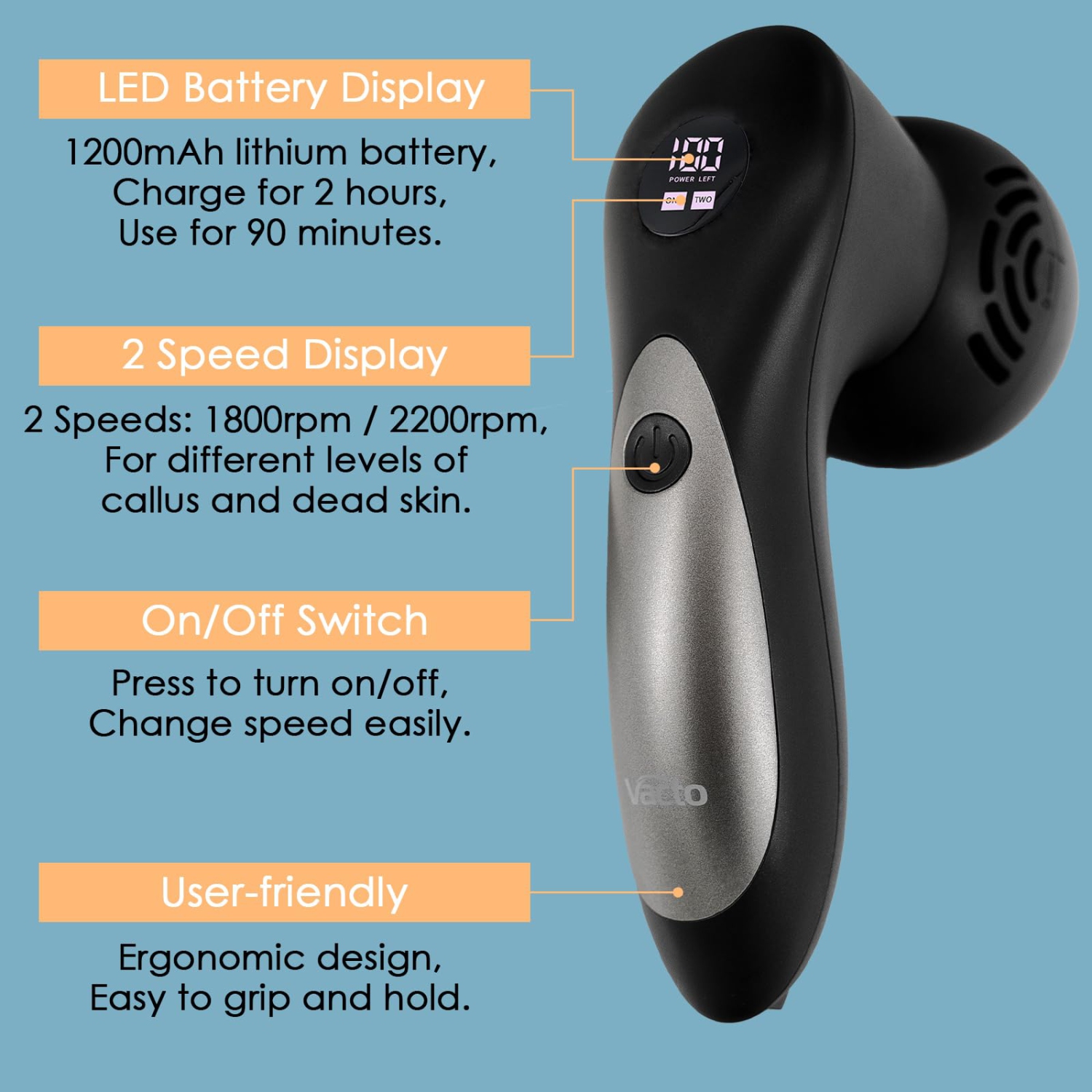Upgraded Electric Foot Callus Remover with Vacuum 10-in-1 Rechargeable Foot Scrubber Dead Skin Remover, Waterproof Foot File Pedicure Kit Tools