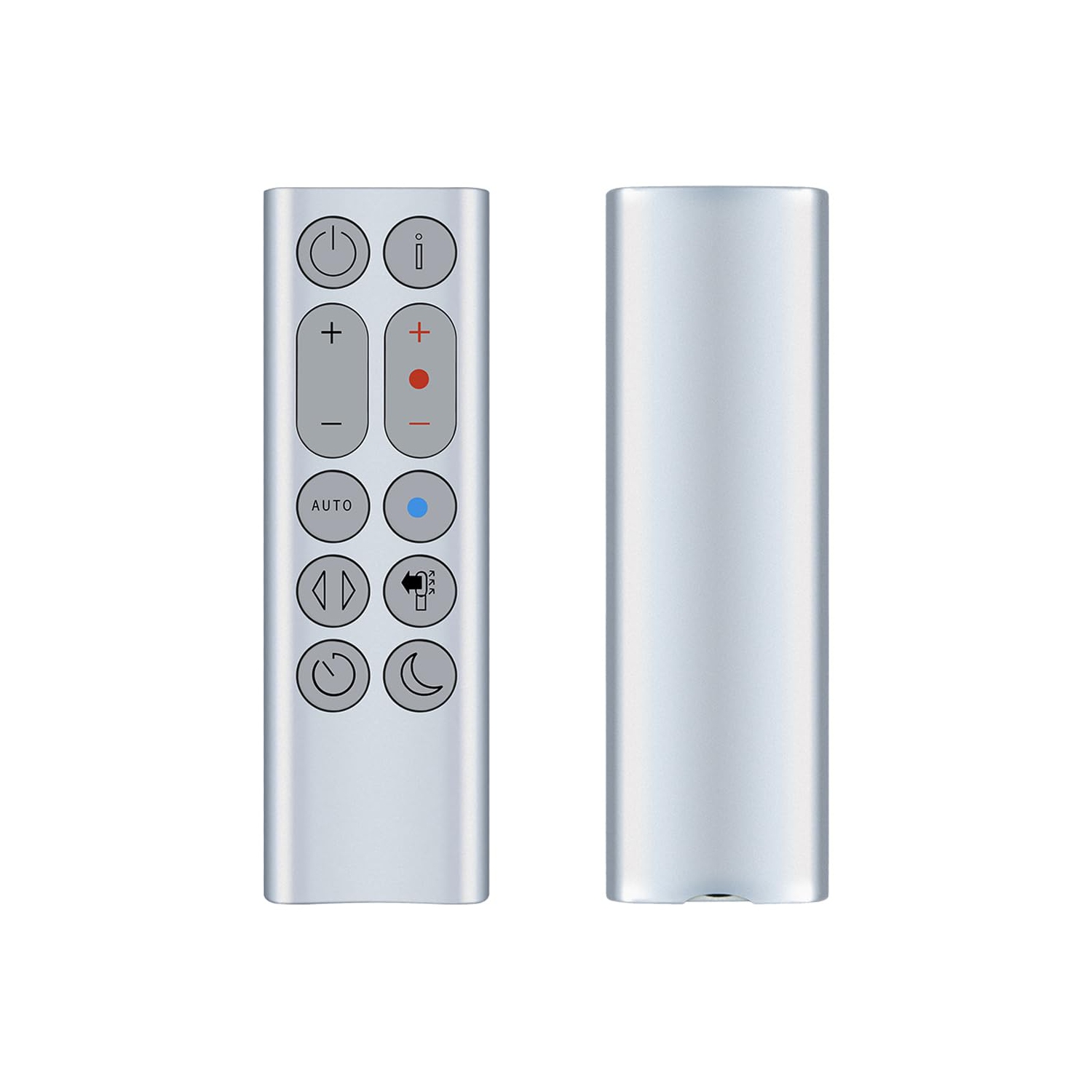 Replacement Remote Control for Dyson Hot + Cool Fan/Heater HP04 HP05 HP06 HP09 - Silver, Without Magnetic Function