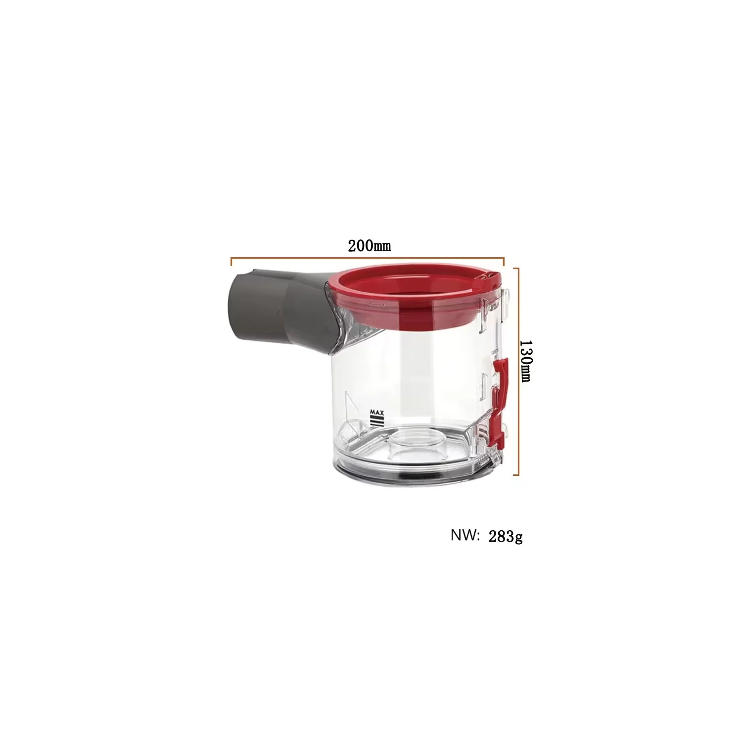 Replacement Dust Bin for Dyson V7 V8 Parts Canister Vacuum Attachments Dust Bucket Container Trash Can Dirt Cup for Dyson V8, Dustbin Part