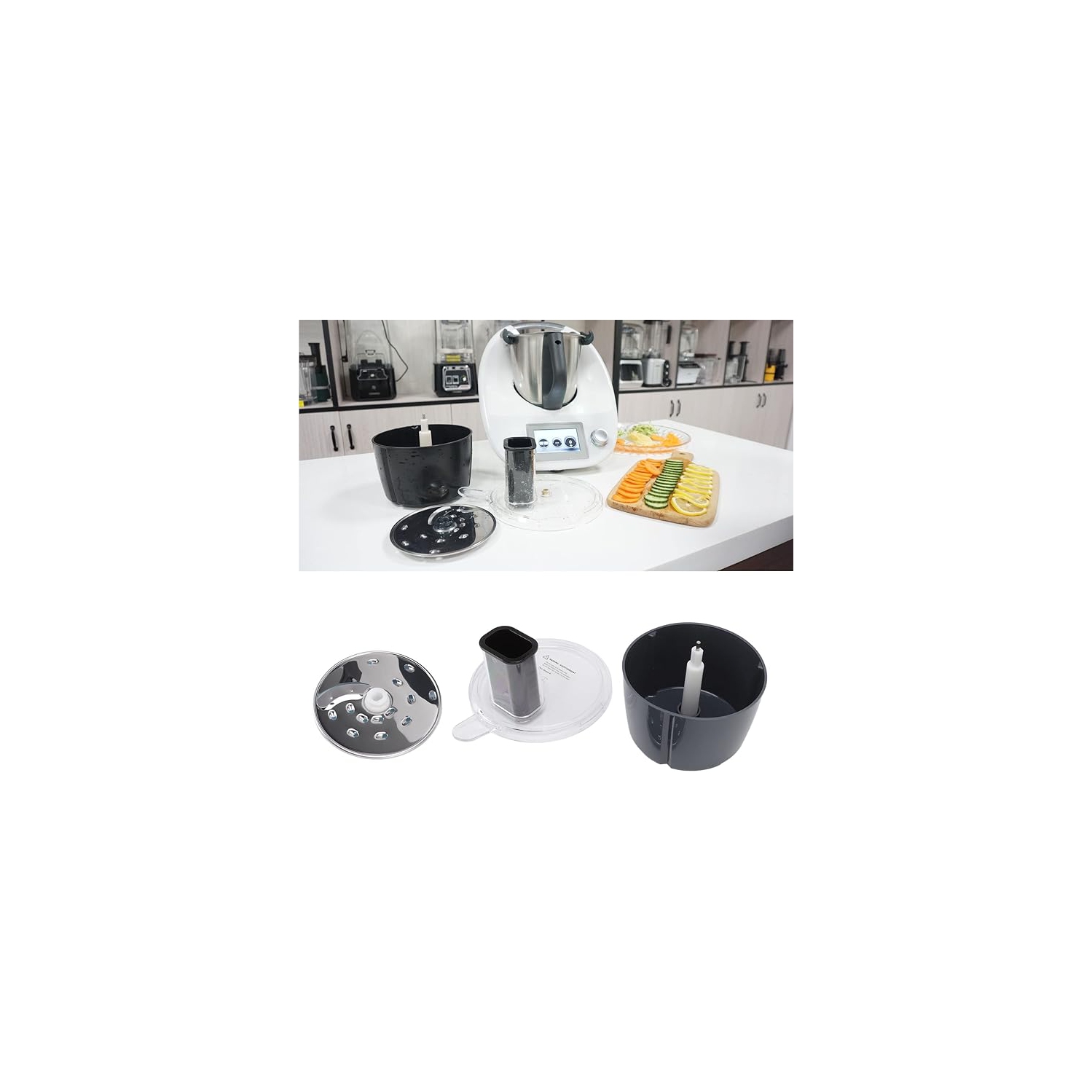 Vegetable Cutter Set, Cutting Kit for Vorwerk Thermomix TM5/6 Blender Slicing Shredding Multifunction