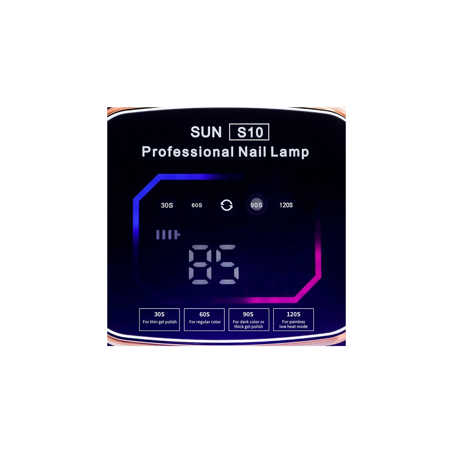 108&nbsp;W – Lampe à ongles portative, recharge USB 36 UV/LED, machine de photothérapie à double source de lumière