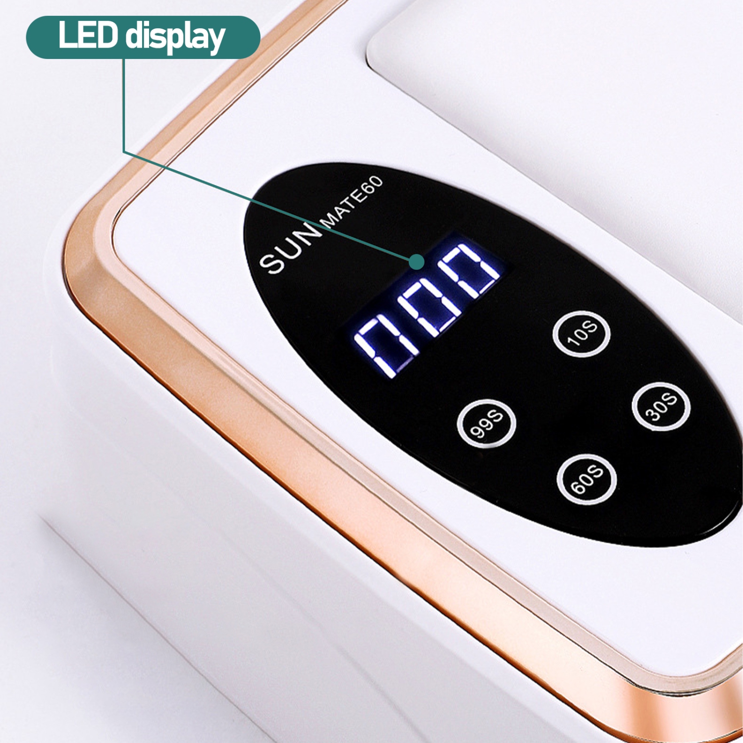 380&nbsp;W – Lampe à ongles haute puissance, machine de photothérapie à ongles double main avec oreiller à main, séchoir à ongles UV LED 90