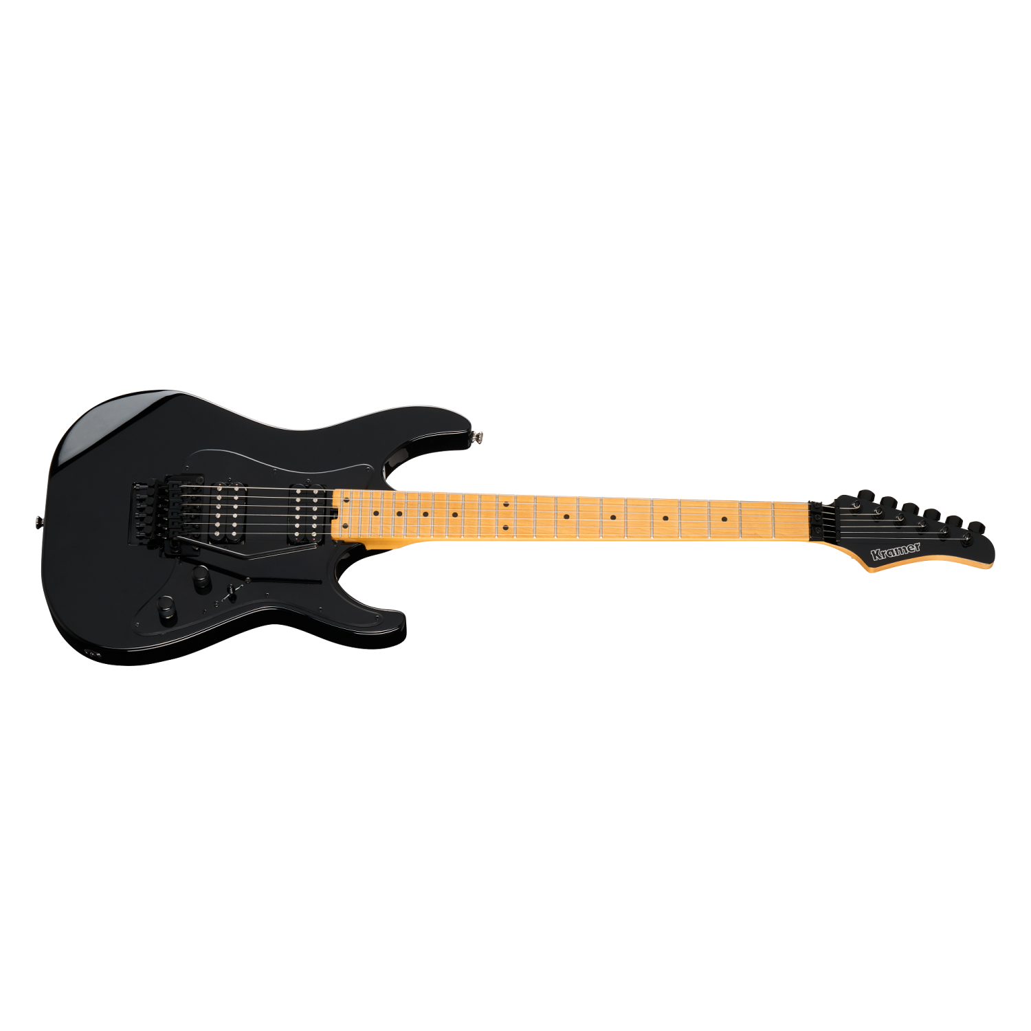 Guitare électrique Volante HHHFR de Kramer avec sac de rangement - Noir intrus