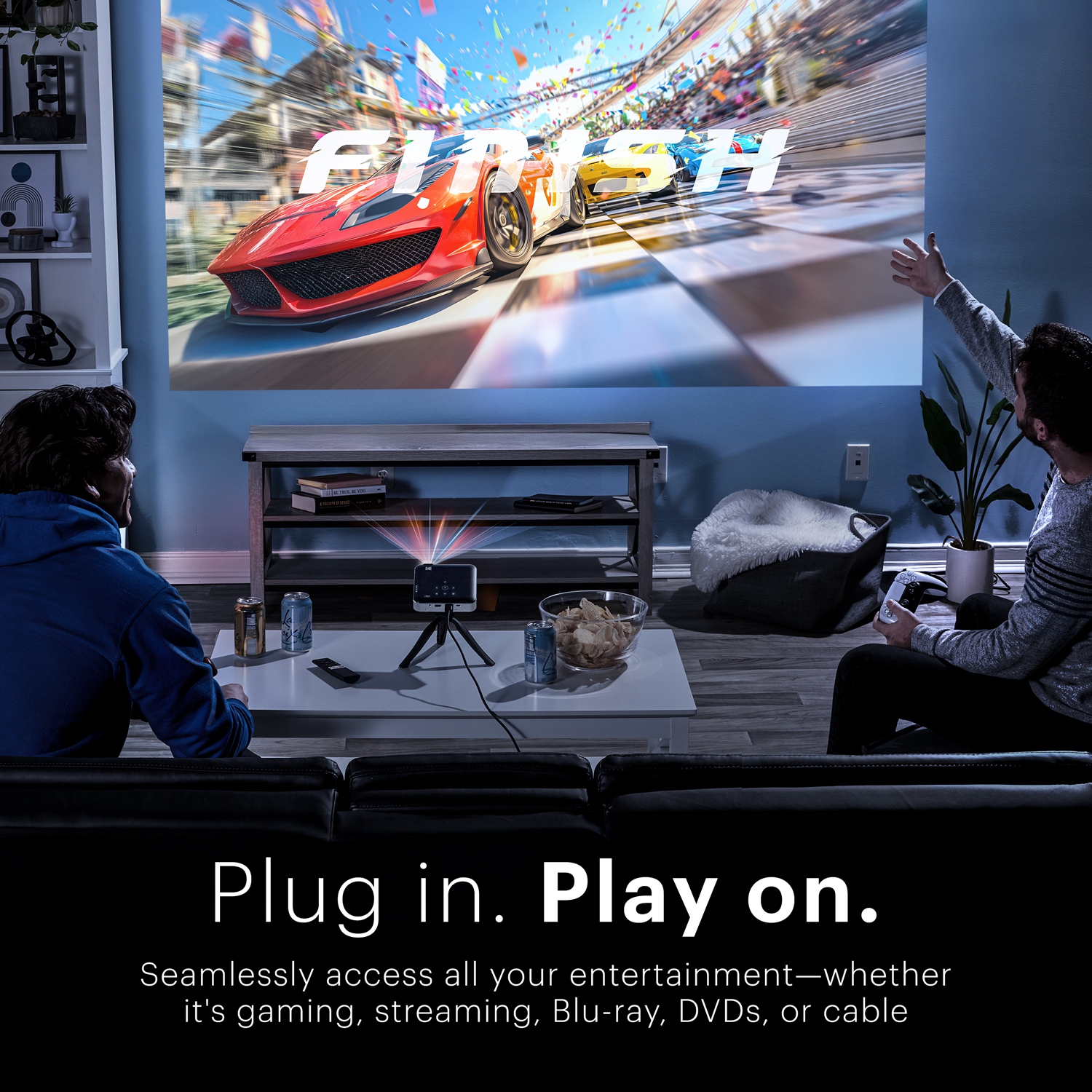 Projecteur Kodak Luma 500 Full HD Smart Pico avec Google TV 11.0, Wi-Fi, Bluetooth, HDMI - Noir