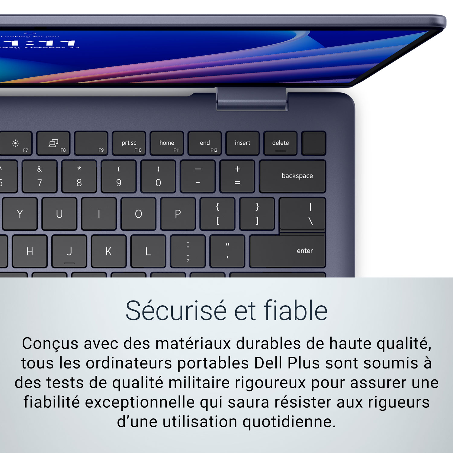 Portable Copilot+ PC à écran tactile 2-en-1 Plus de 14 po de Dell - Bleu minuit