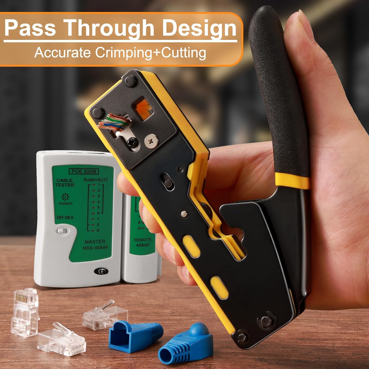 Trousse d'outils à sertir RJ45 RJ45 de Kyrene pour sertir Cat5 Cat5e Cat6